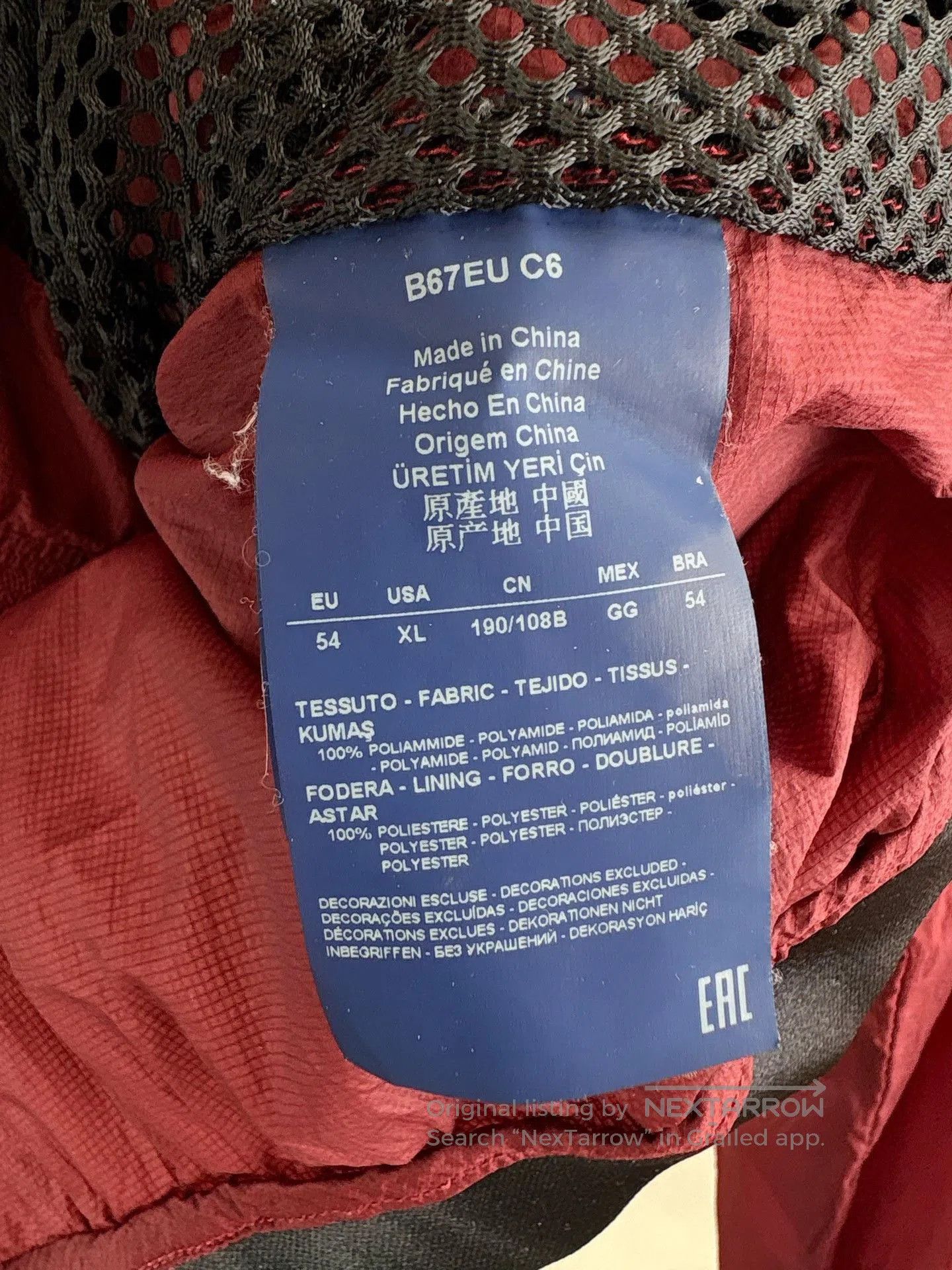 Armani ARMANI Thin Zip Jacket. Size US L / EU 52-54 / 3 - 5 Thumbnail