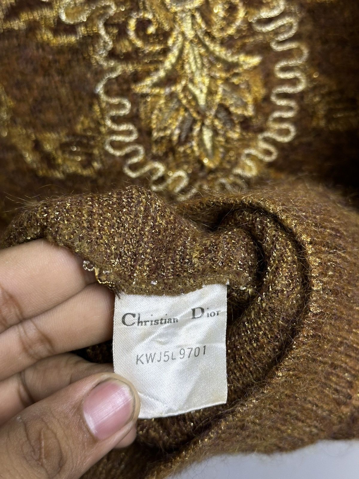 Dior Vintage 90’s Christian Dior Cashmere Knitwear Size US M / EU 48-50 / 2 - 5 Thumbnail