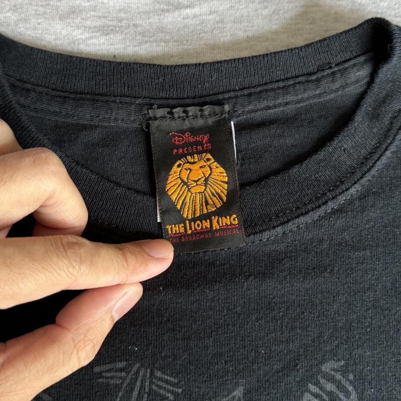 Vintage Vintage Disney Lion King Broadway Graphics Black Tee Shirt Size US M / EU 48-50 / 2 - 5 Thumbnail