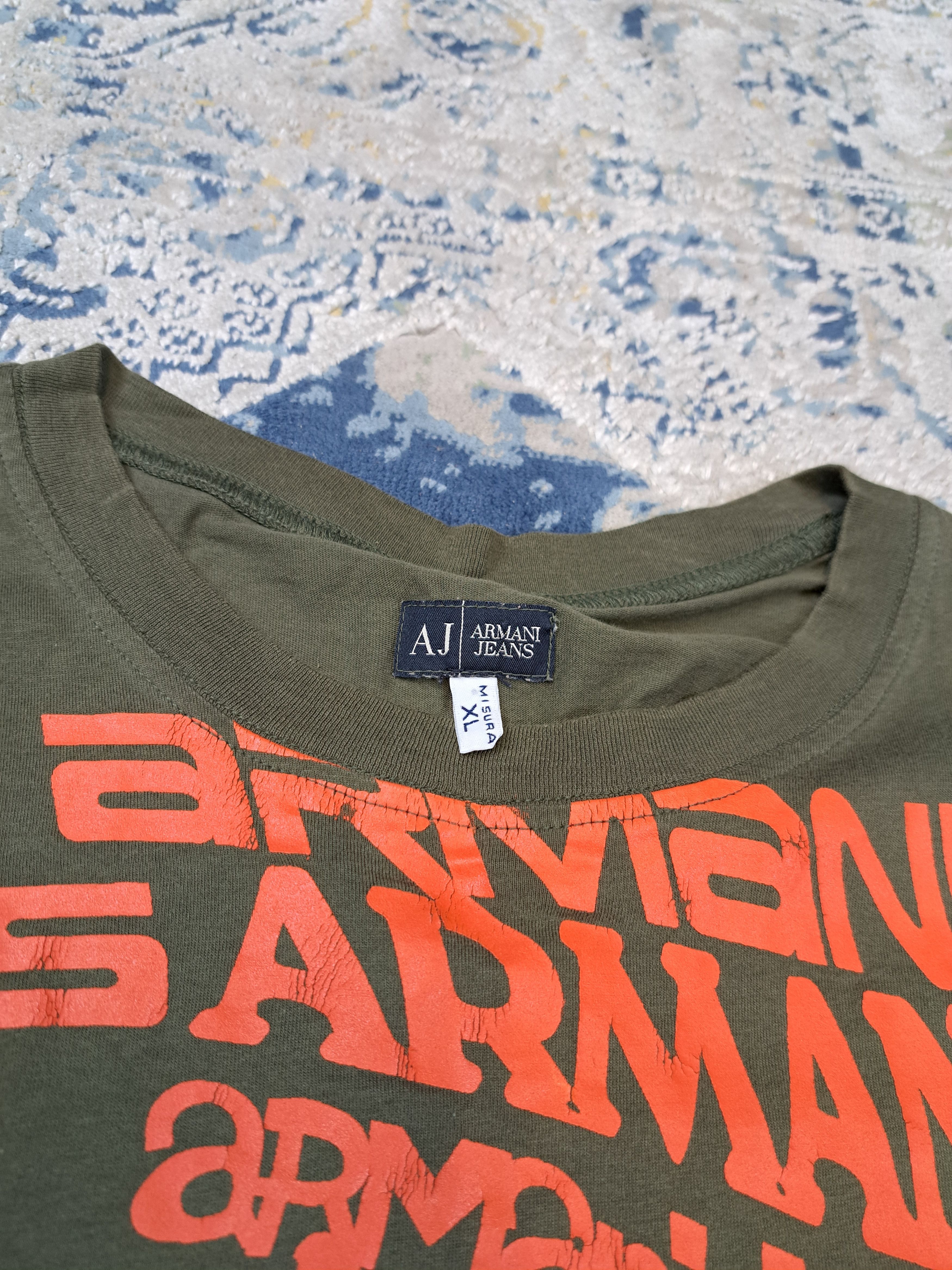 Armani Armani Jeans Rare Printed Longsleeve Archive Avant Garde Size US XL / EU 56 / 4 - 3 Thumbnail