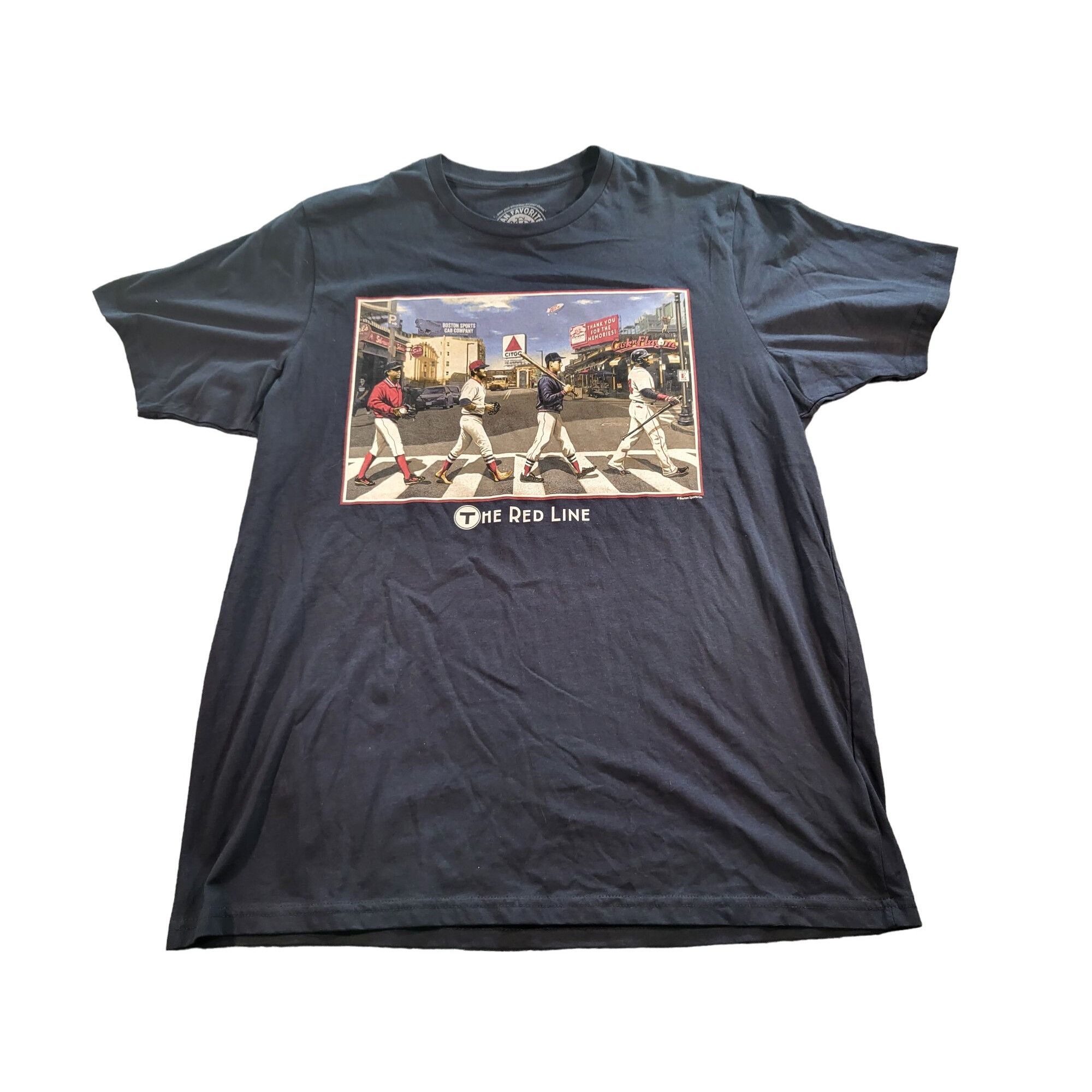MLB Boston Red Sox MLB Fan Favorite Red Line Tshirt Men Sz XL Pr Size US XL / EU 56 / 4 - 1 Thumbnail