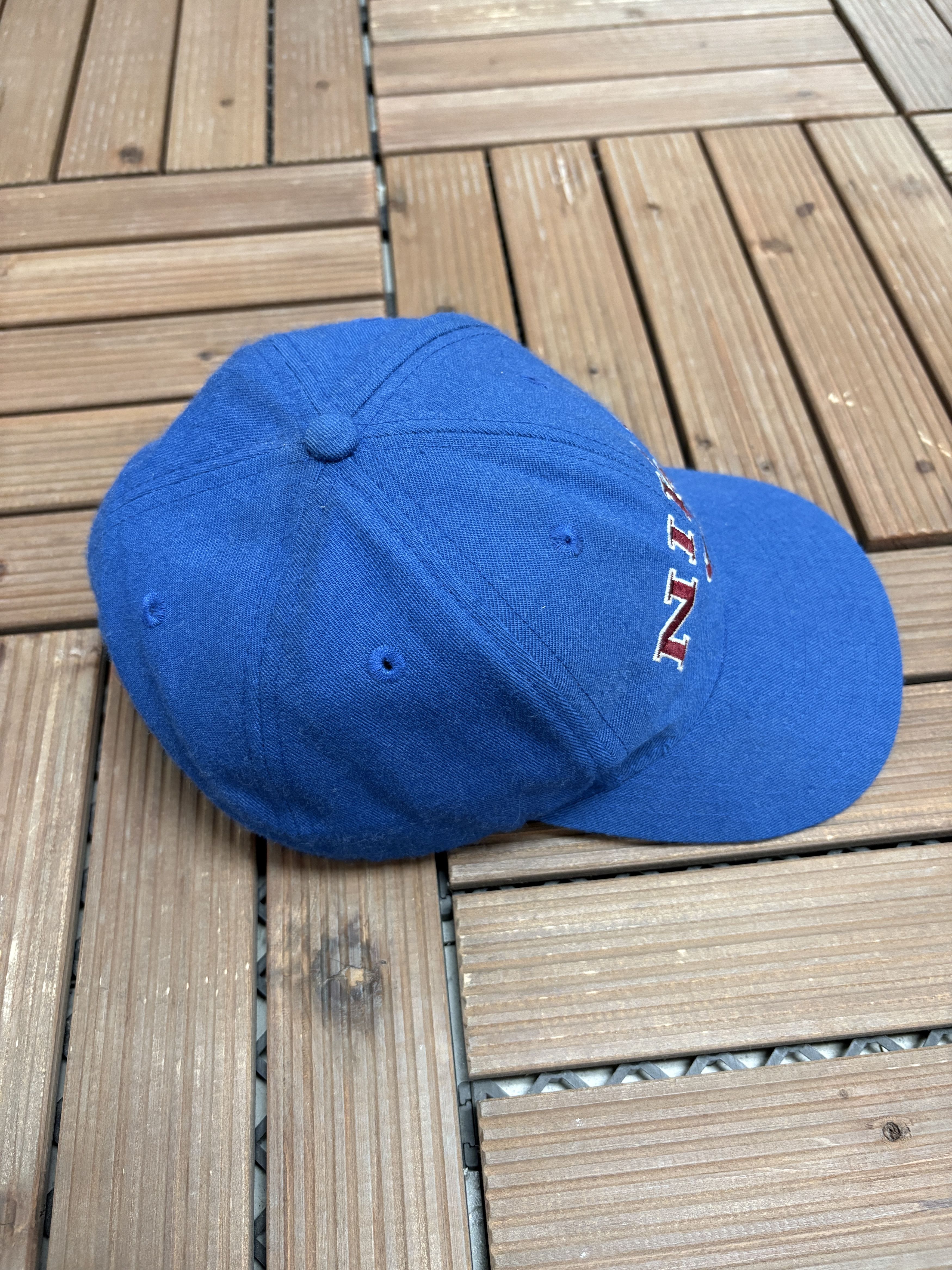 Nike Nike Spell Out Embroidered Vintage Blue Snap Back Hat Cap Size ONE SIZE - 4 Thumbnail