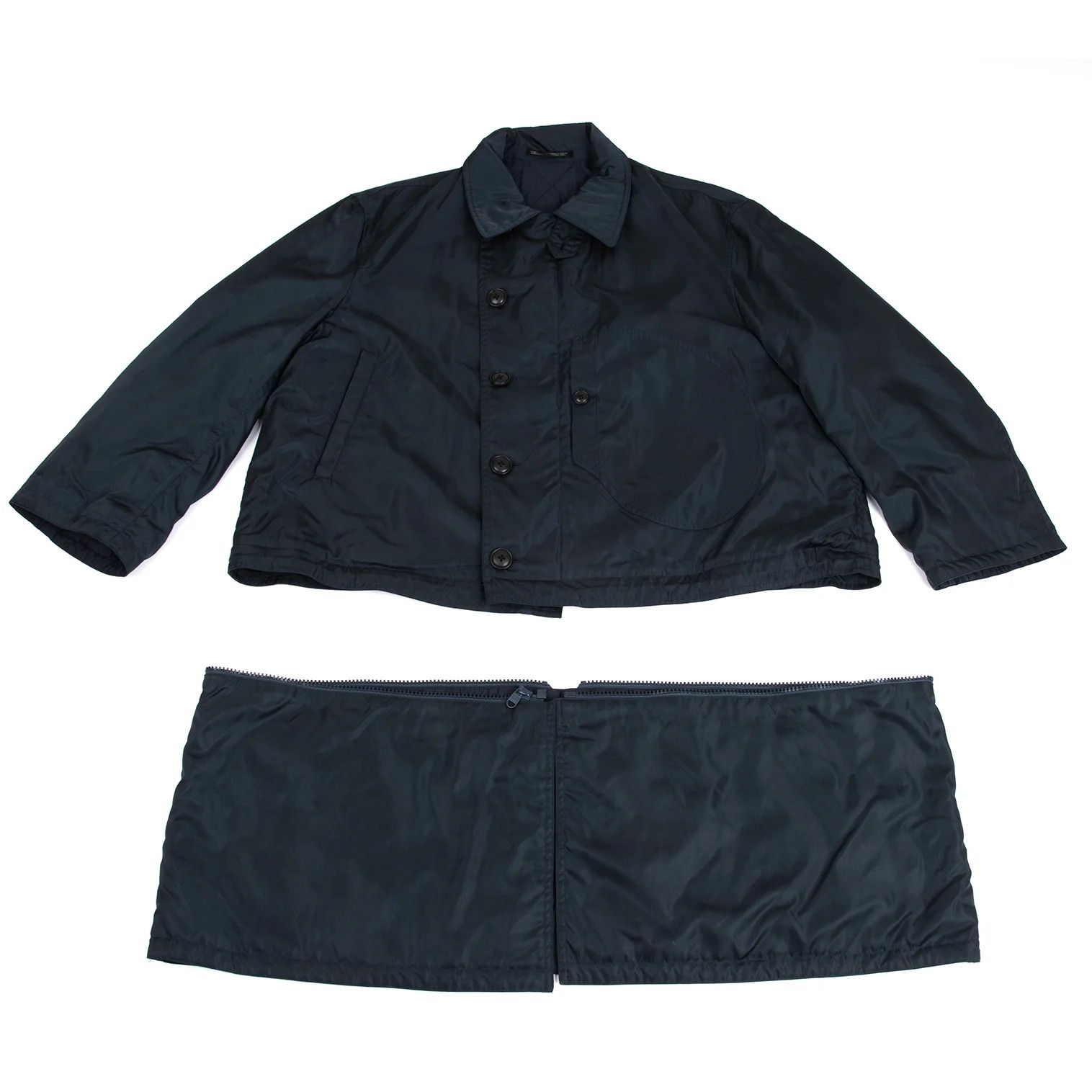 Yohji Yamamoto Yohji Yamamoto Reversible Quilted Nylon Coat Size US M / EU 48-50 / 2 - 11 Thumbnail