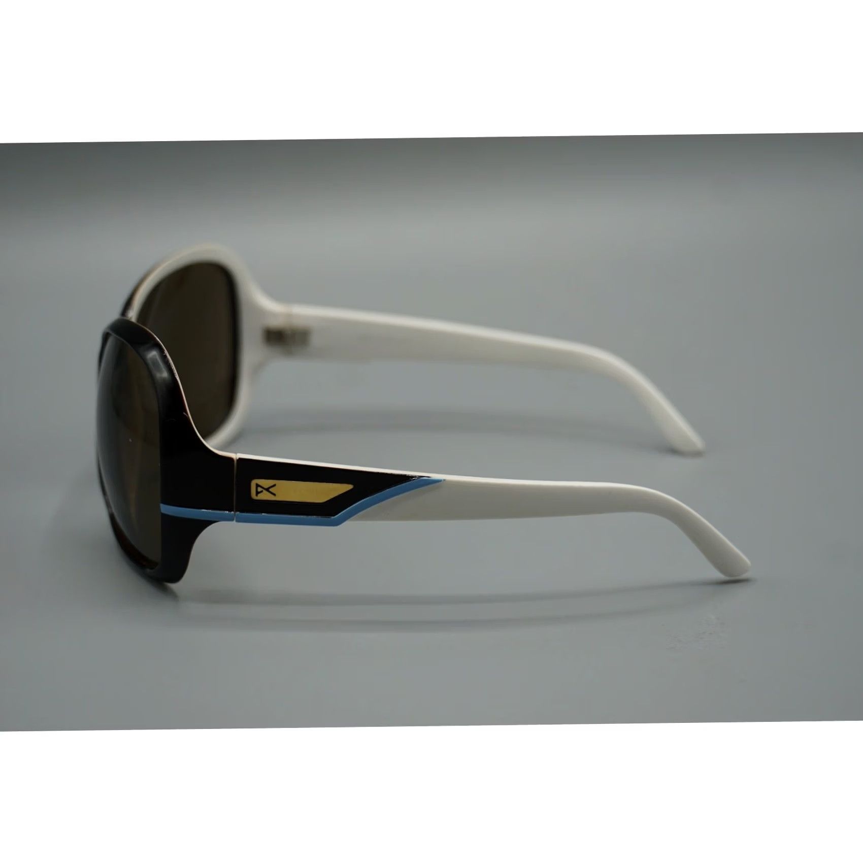 Burton VINTAGE Anon Paparazzi Women's Oversized Sunglasses Brown White Blue Burton Snow Size ONE SIZE - 3 Thumbnail