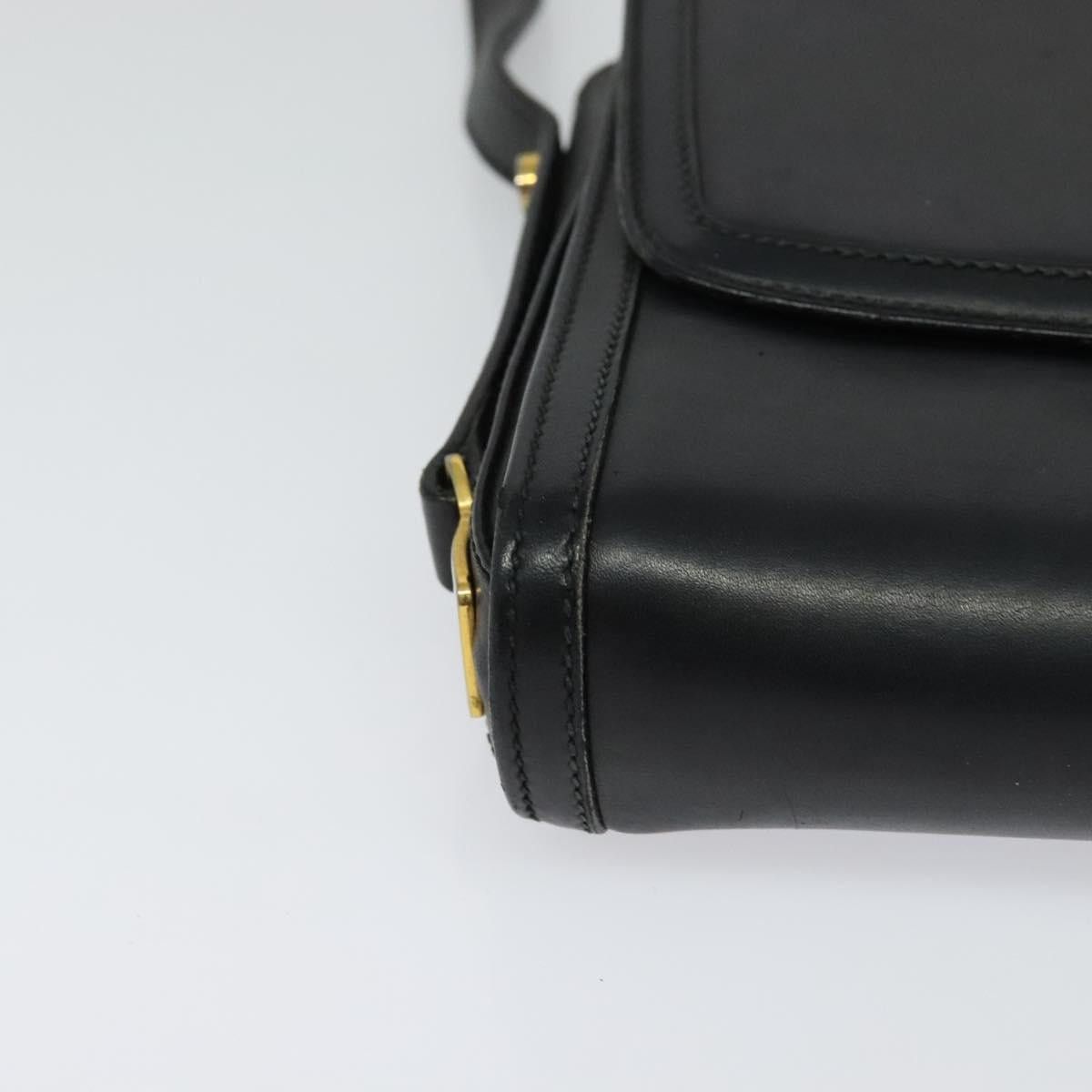 Gucci GUCCI Shoulder Bag Leather Black Gold Size ONE SIZE - 9 Thumbnail