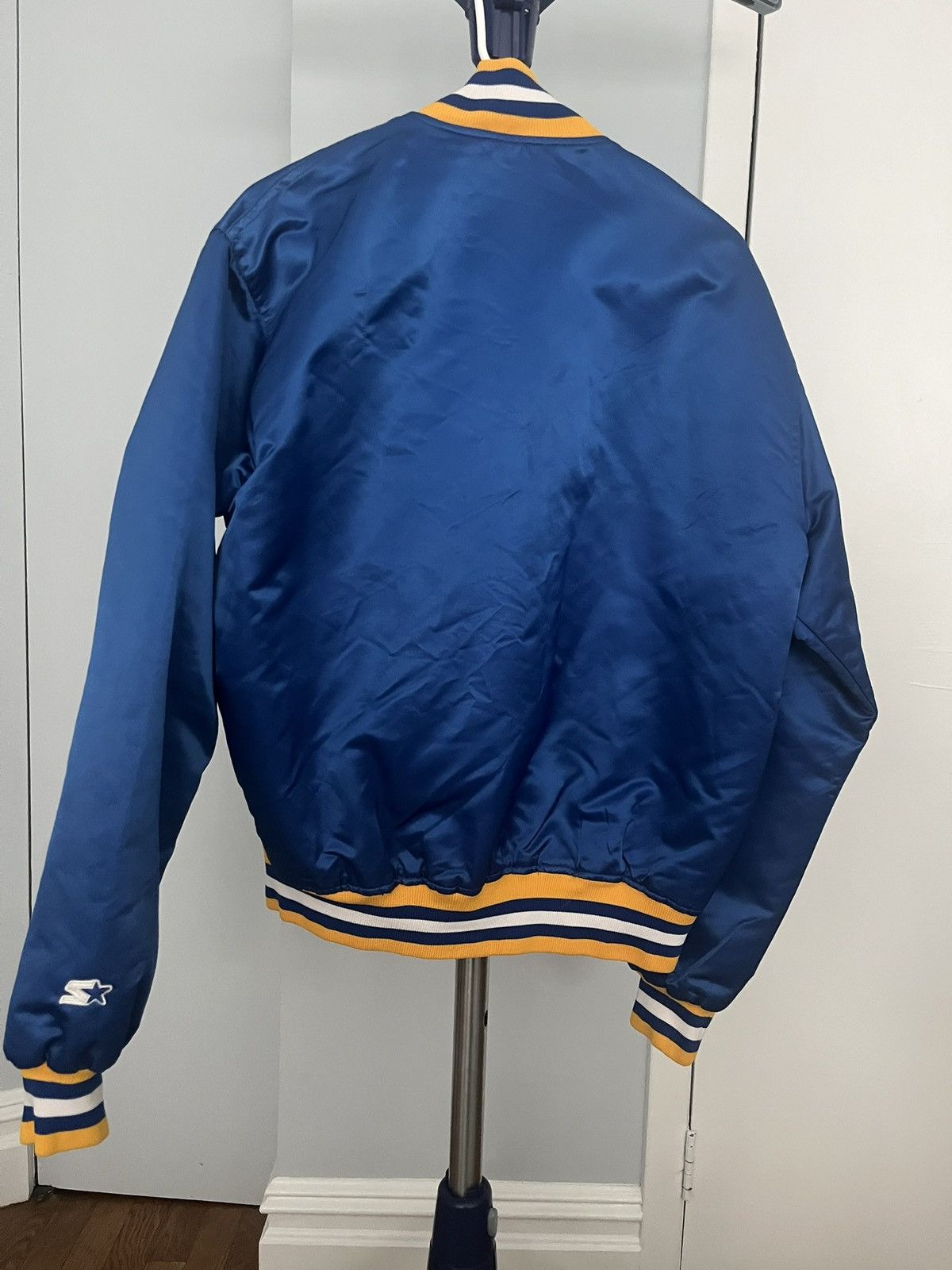 Starter VINTAGE Starter Golden State Warriors Bomber Jacket Size L Size US L / EU 52-54 / 3 - 4 Thumbnail