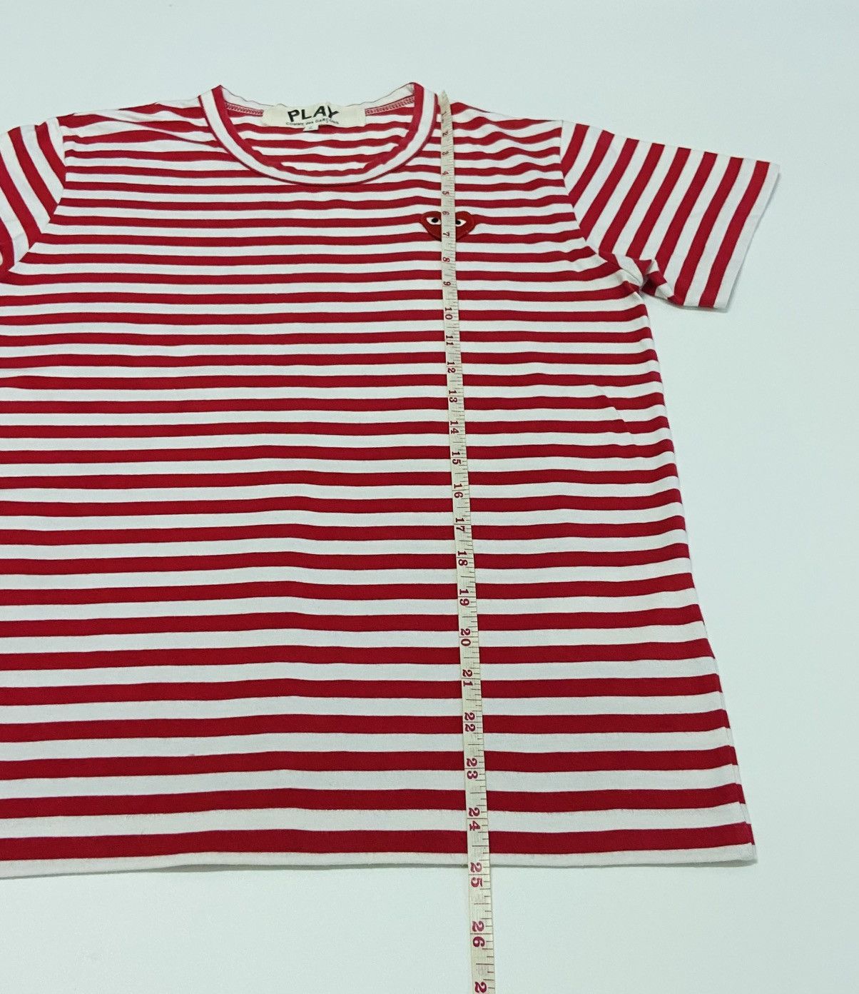 Comme des Garcons COMME DES GARCONS PLAY STRIPE TEE Size US S / EU 44-46 / 1 - 4 Thumbnail