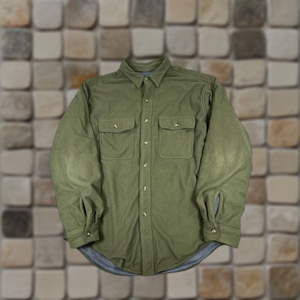 Vintage VINTAGE Cabela's Shirt Jacket Mens XL Green Button-Up Collared Outdoor Pockets Casual - 90s? Size US XL / EU 56 / 4 - 1 Thumbnail