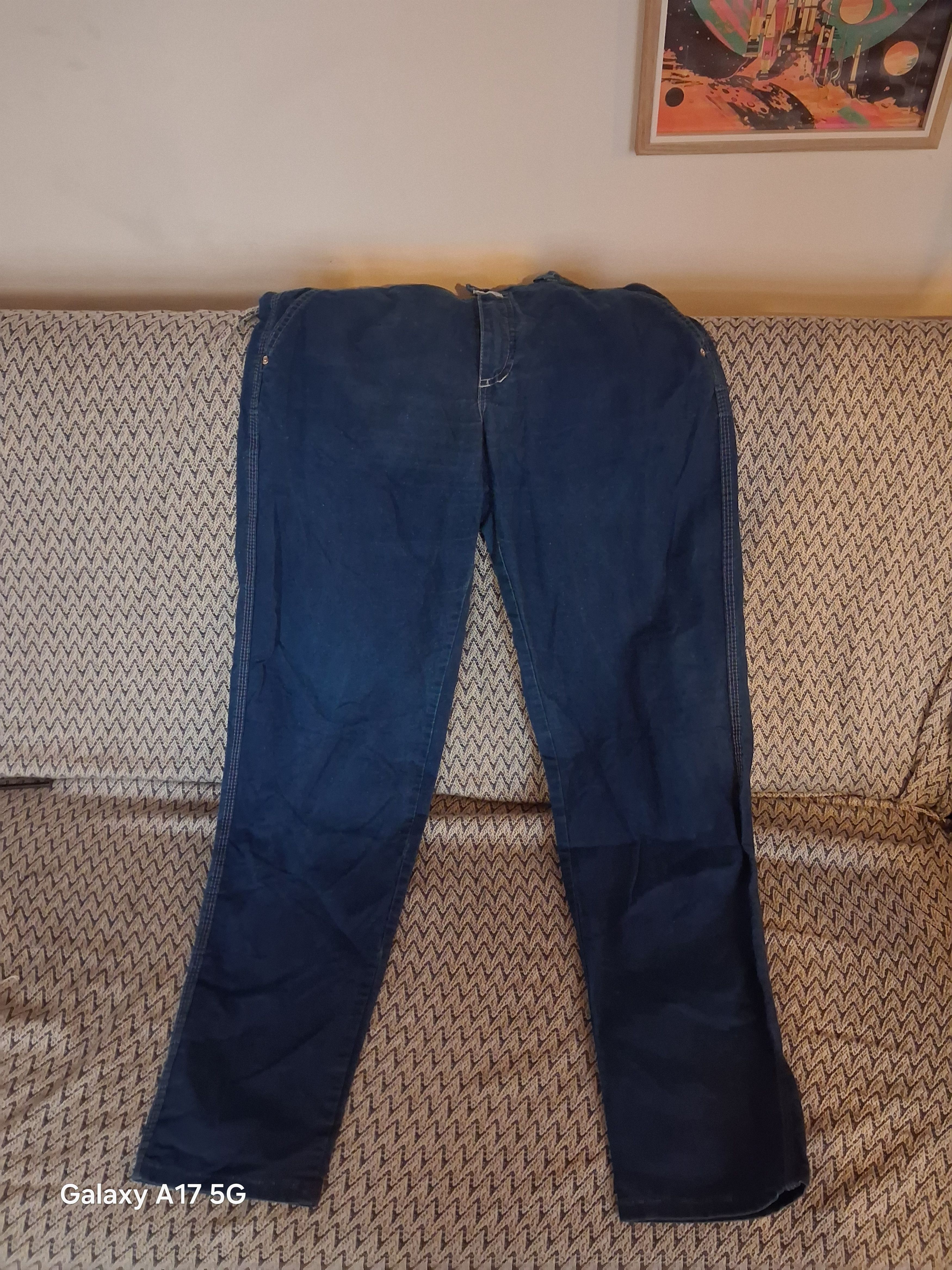Kenzo Vintage 80s JAP Jeans – Palm Tree Patch – Star Rivets –Denim Size 32" / US 10 / IT 46 - 7 Thumbnail
