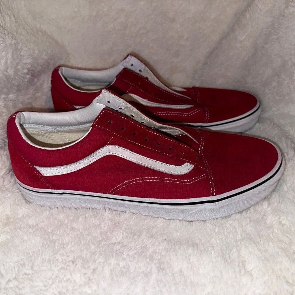 Vans Mens Old Skool Shoe Racing Red Size 11.5 Size US 11.5 / EU 44-45 - 1 Thumbnail