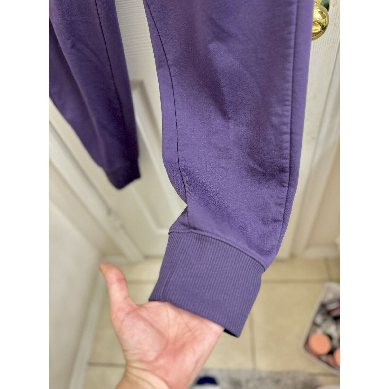 Athletic Works Athletic Works Drawstring Sweatpants In Purple - Size M Size 30" / US 8 / IT 44 - 3 Thumbnail