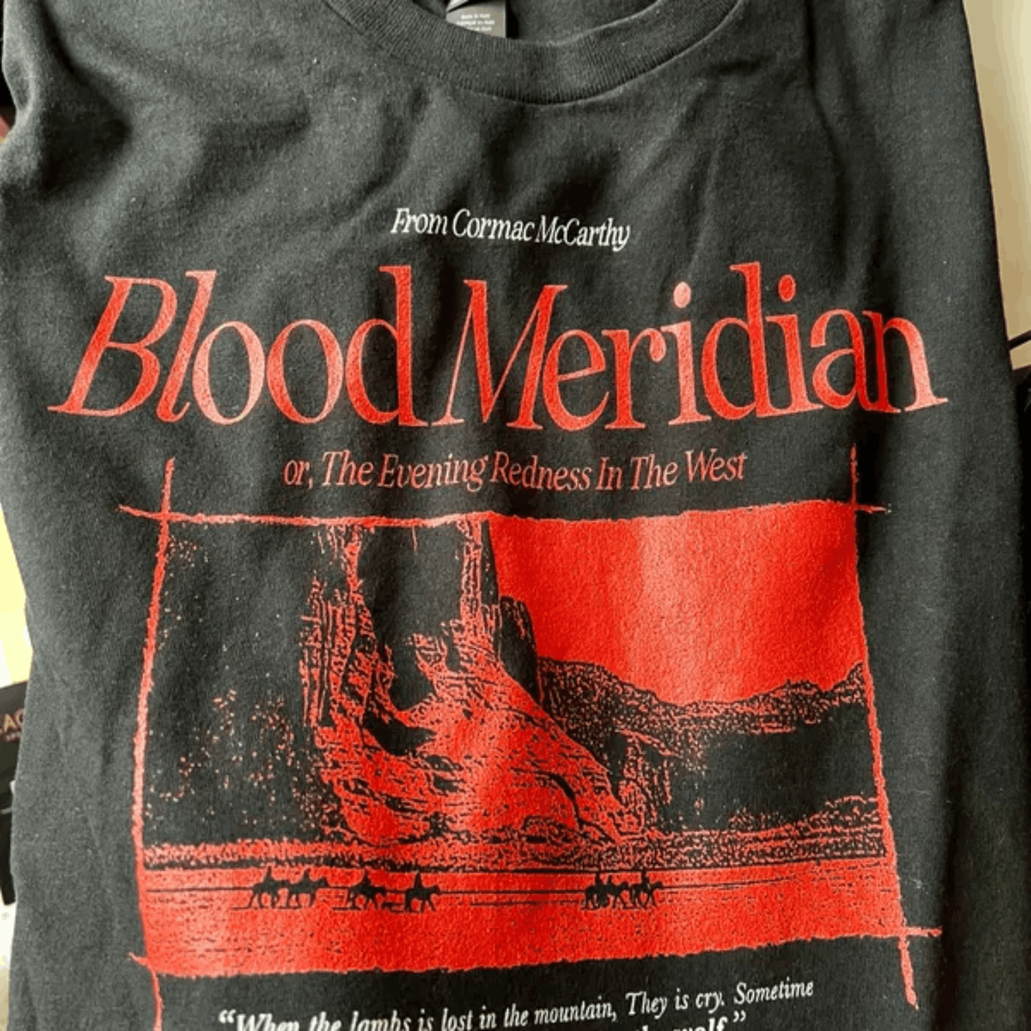 Japanese Brand Blood Meridian t-shirt, Cormac McCarthy graphic teeshirt Size US L / EU 52-54 / 3 - 2 Thumbnail