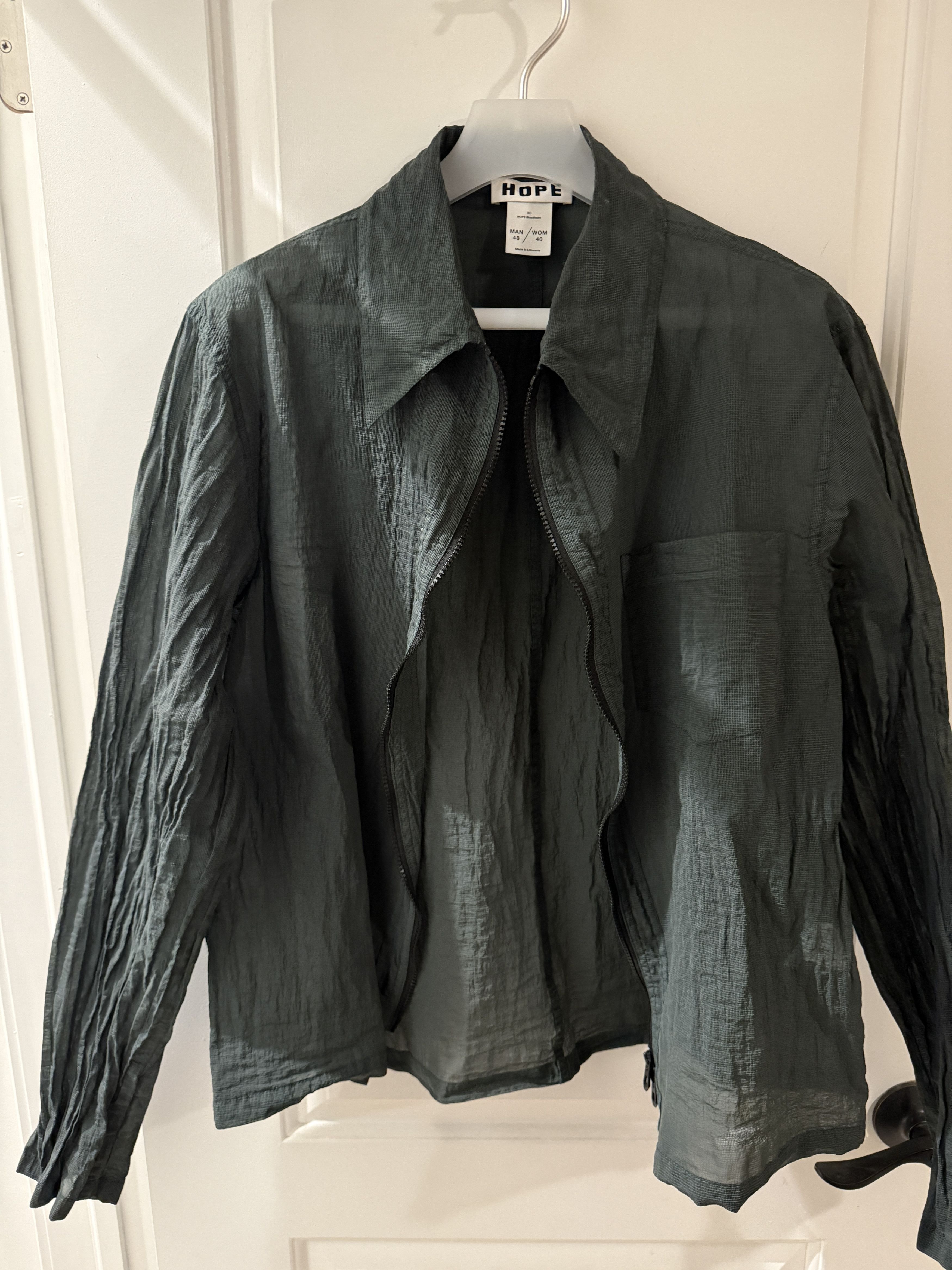 Hope Green Zip Light Shirt/Jacket Size US M / EU 48-50 / 2 - 1 Thumbnail