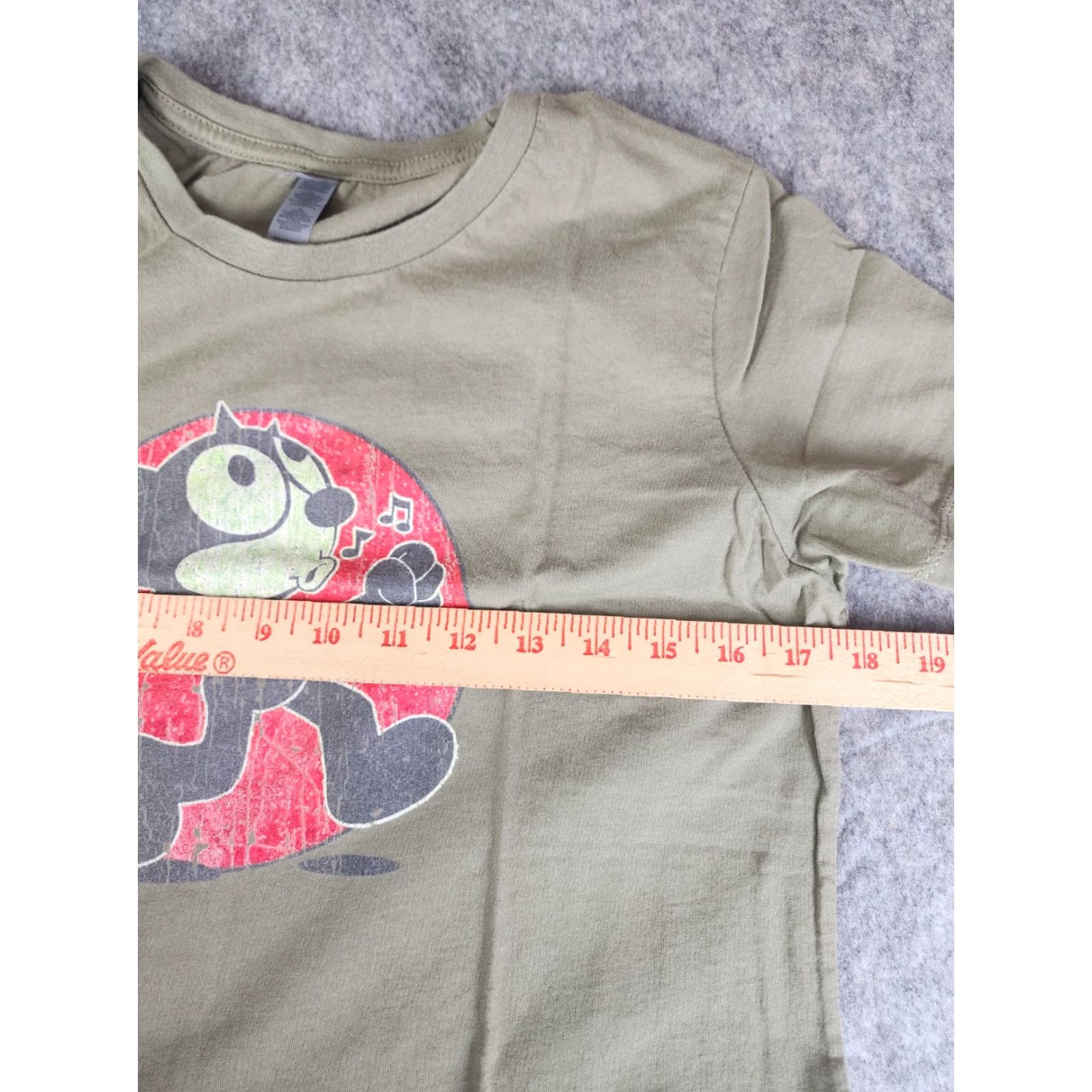 Vintage VINTAGE Felix The Cat T Shirt Womens XL Green Long Sleeve Crew Neck Cats Angel Theme 90s Size XL / US 12-14 / IT 48-50 - 7 Thumbnail
