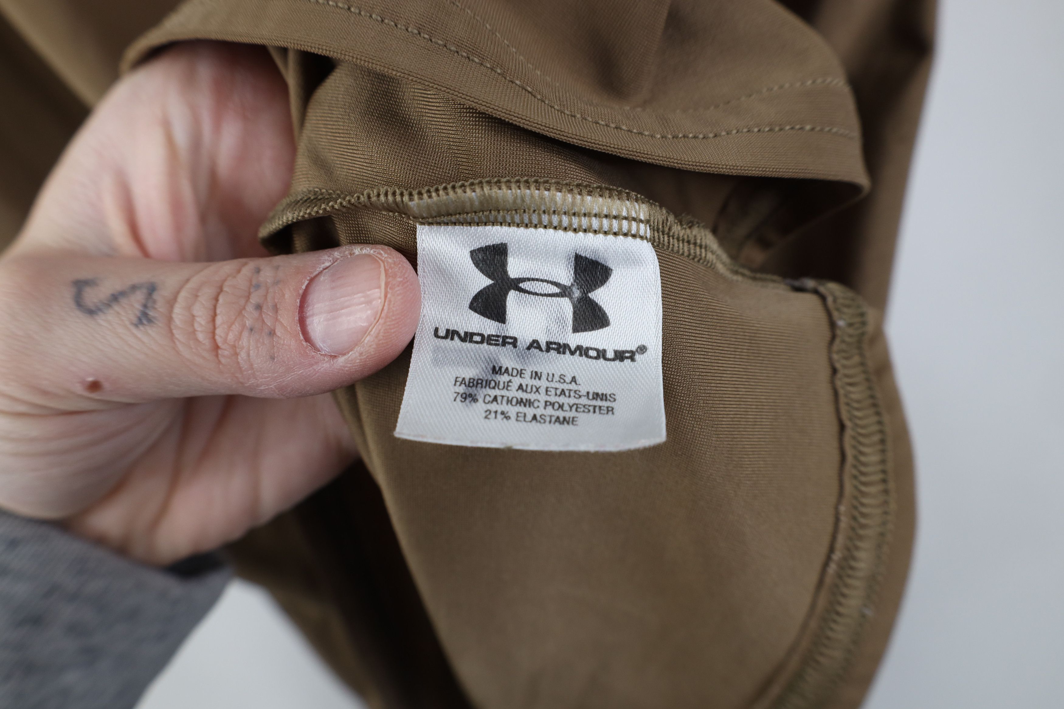 Under Armour Vintage Under Armour Tactical Short Sleeve T-Shirt Brown USA Size US XXL / EU 58 / 5 - 10 Thumbnail