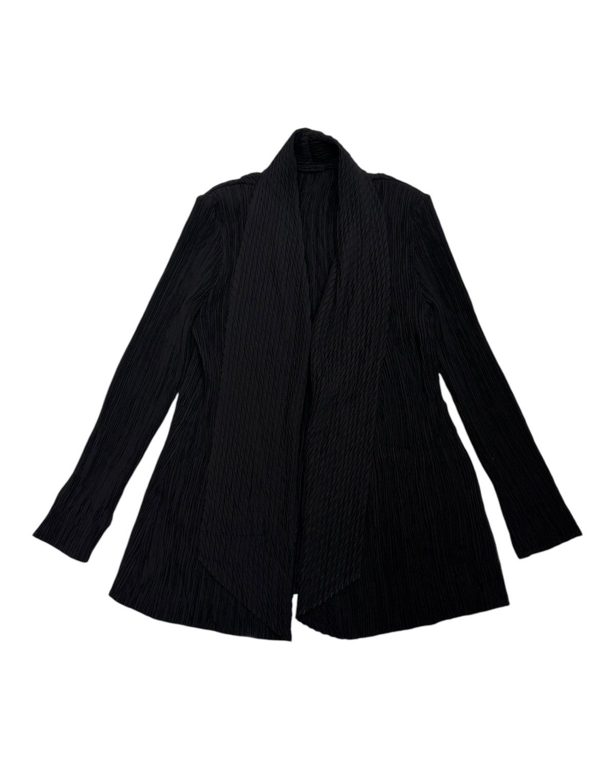Issey Miyake × Japanese Brand × Pleats Please Issey Miyake PLEATED PLEASE ISSEY MIYAKE STYLE DESIGN DRAPE JACKET Size S / US 4 / IT 40 - 1 Thumbnail