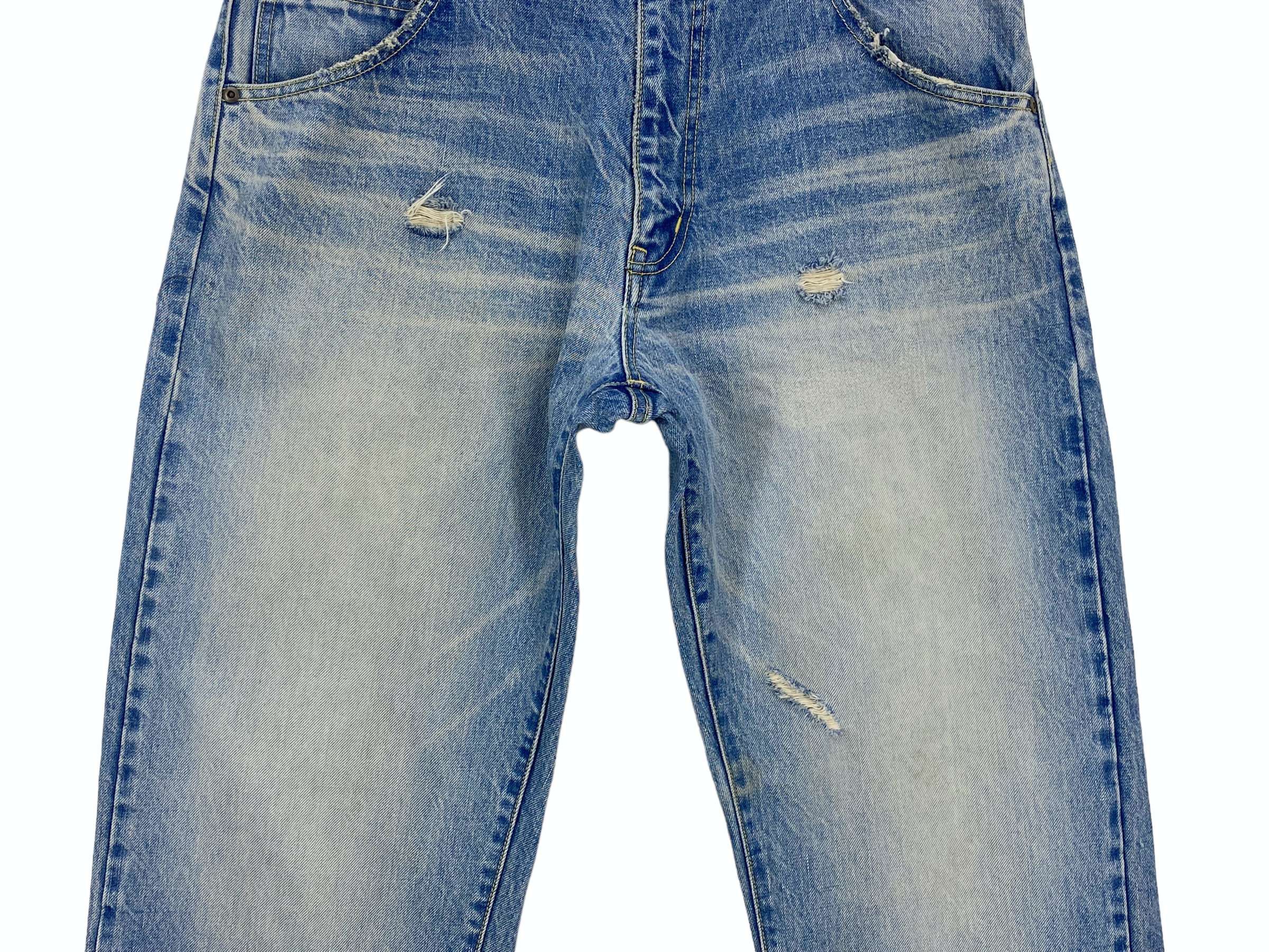 Japanese Brand Mack Daddy Hip Hop Baggy Light Wash Loose Jeans Size US 34 / EU 50 - 4 Thumbnail