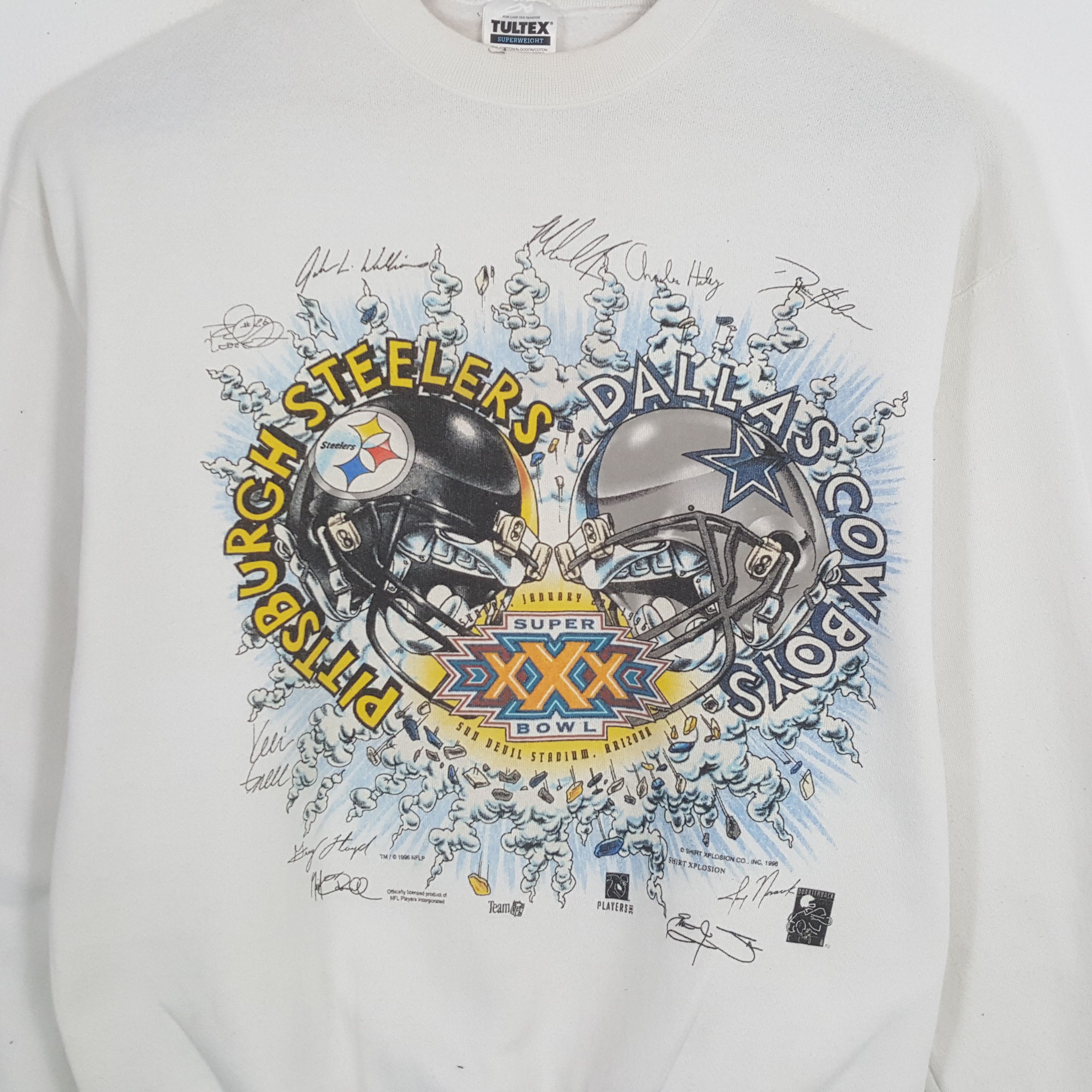 Vintage 90's PITTSBURGH x DALLAS COWBOYS NFL Team Swetahsirt