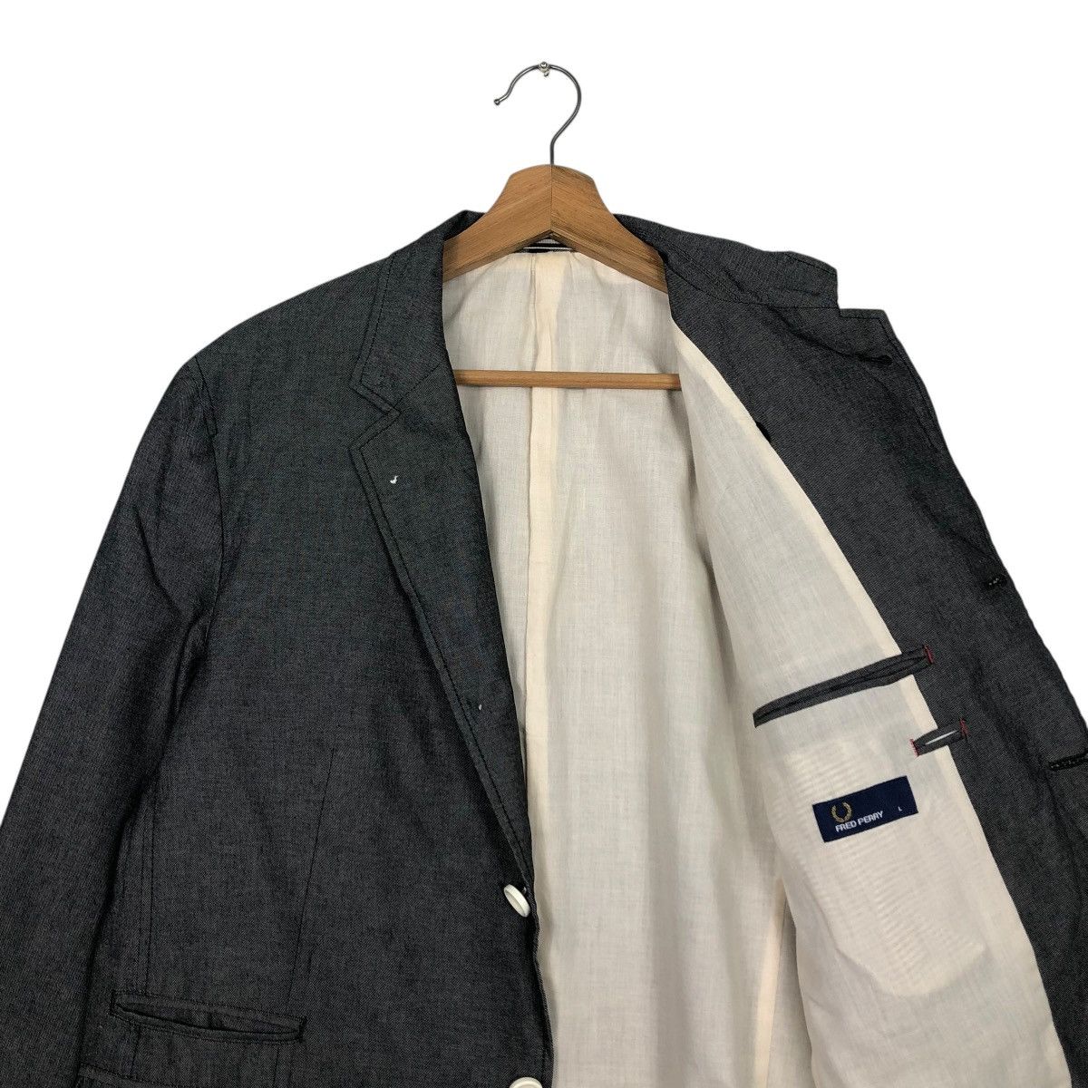 Fred Perry 🔥VINTAGE BUTTON JACKET FRED PERRY ISSEY MIYAKE Size US L / EU 52-54 / 3 - 14 Thumbnail