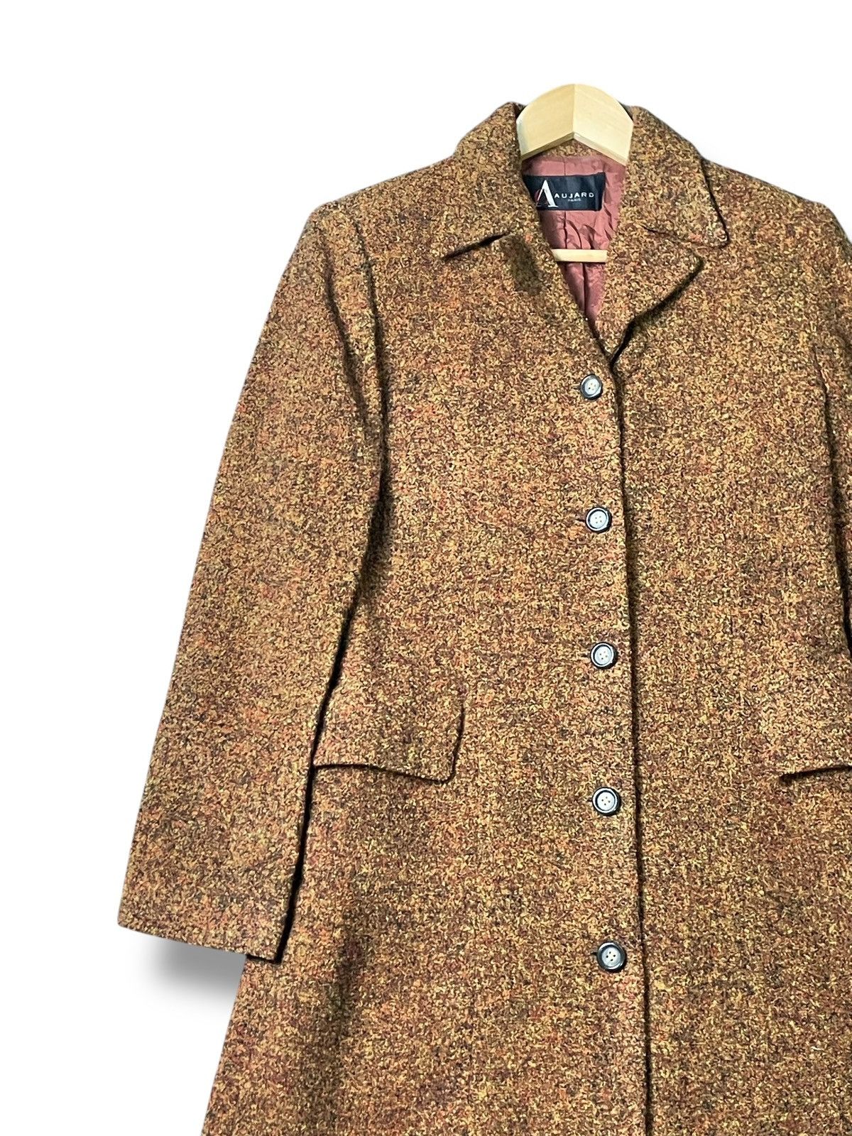 Japanese Brand × Vintage Vintage x Christian Aujard Long Wool Coat (31) Size US S / EU 44-46 / 1 - 2 Thumbnail