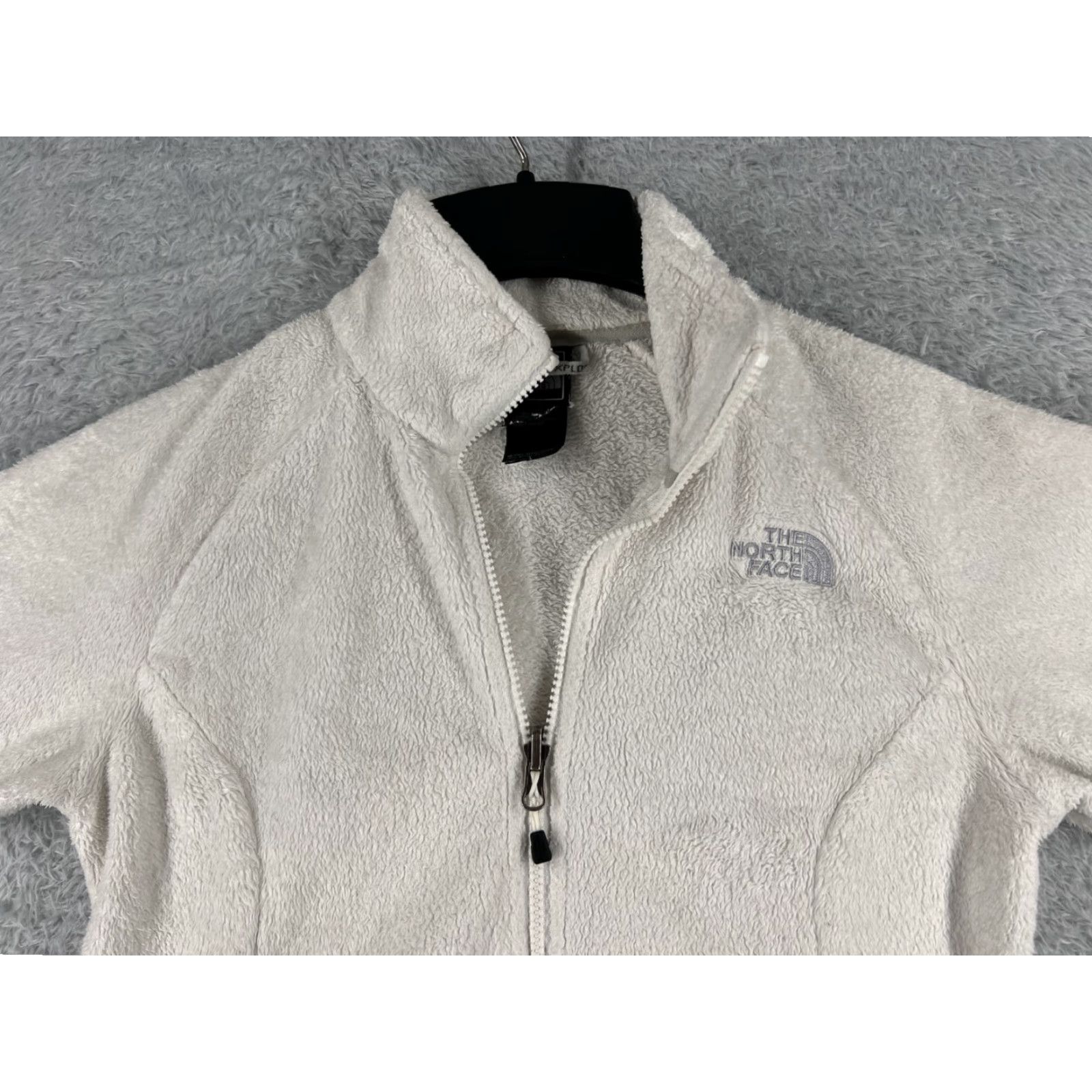 The North Face The North Face Jacket Women XS White Full Zip Mock Neck Poly Fleece Womens Size XS / US 0-2 / IT 36-38 - 4 Thumbnail
