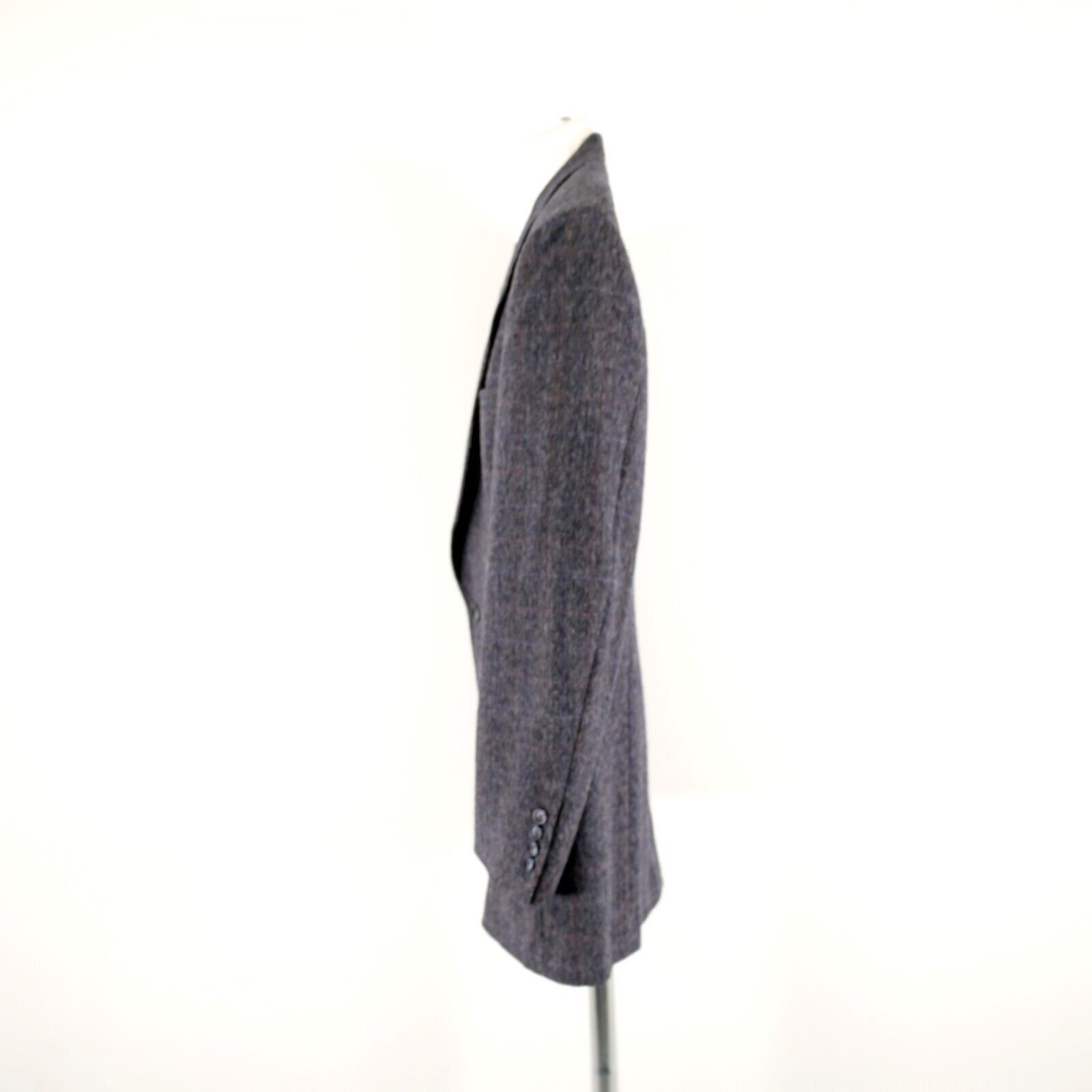 Hart Schaffner Marx Hart Schaffner Marx Tweed Wool Gray Houndstooth Red Blue Win Size 40R - 5 Thumbnail