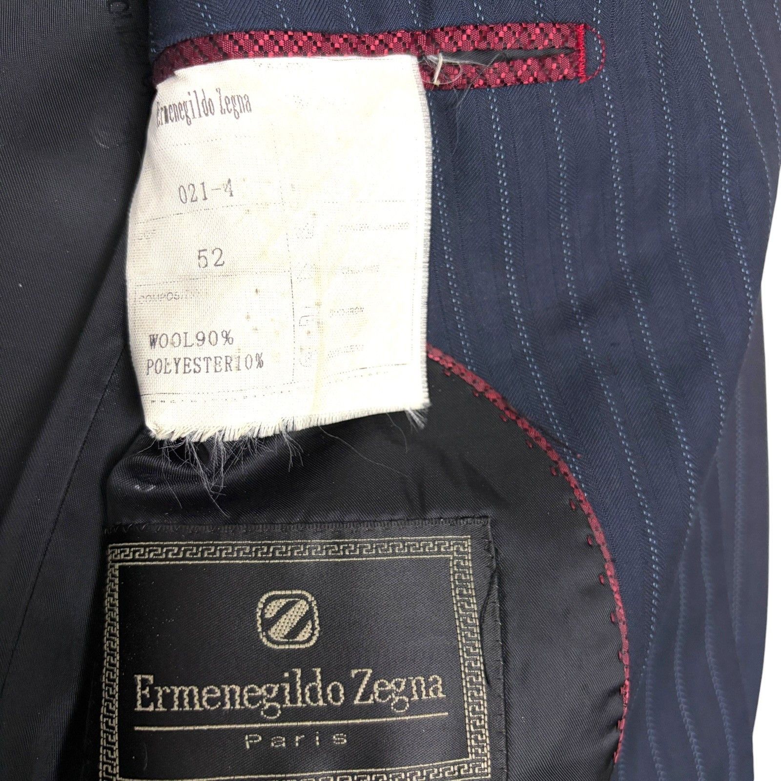 Ermenegildo Zegna $5000 ZEGNA VINTAGE Luxury Suit Blazer & Dress Pants 44R Size 44R - 3 Thumbnail