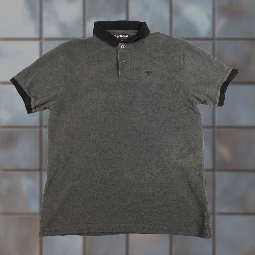 Barbour Barbour Polo Shirt Mens XL Gray Short Sleeve Cotton Logo Casual Size US XL / EU 56 / 4 - 1 Thumbnail