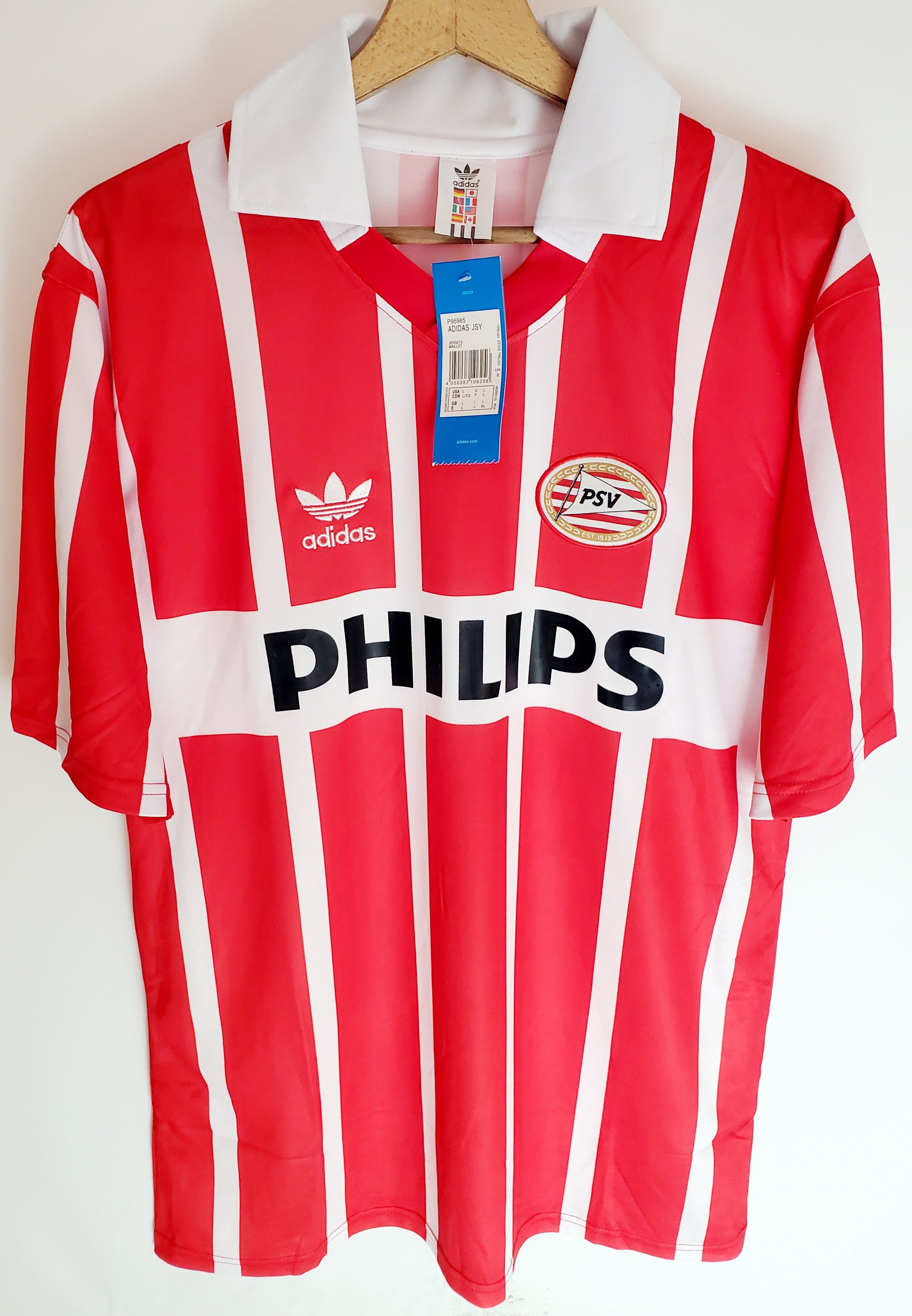 Vintage Vintage 90s PSV EINDHOVEN HOME Jersey #9 Ronaldo L Size US L / EU 52-54 / 3 - 1 Thumbnail
