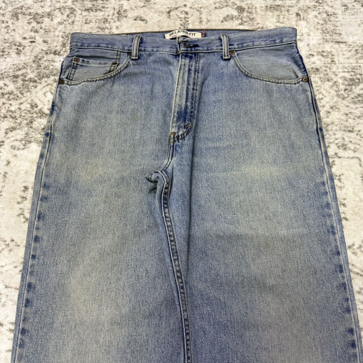 Levi's Vintage Levis 550 Relaxad Fit Distressed Fade Jeans Size US 36 / EU 52 - 3 Thumbnail