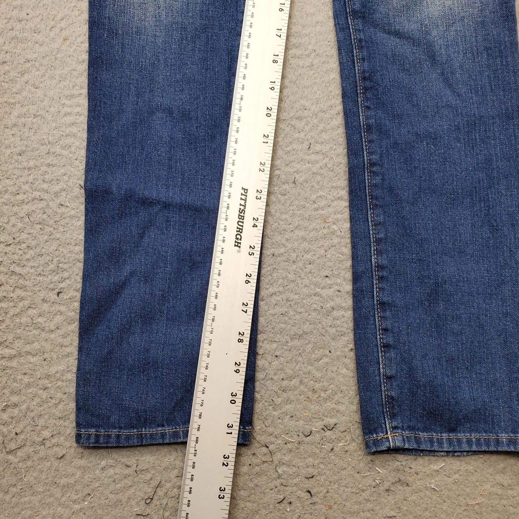 Denime Bullhead Skinny Jeans Womens 5 Blue Denim The 215 Slim Slouch Faded Whiskered Jeans Size 27" / US 4 / IT 40 - 4 Thumbnail