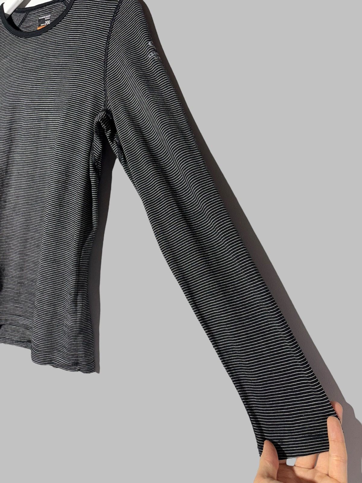 Icebreaker Icebreaker Merino 200 Bodyfit Striped Base Layer Sweater Size L / US 10 / IT 46 - 6 Thumbnail