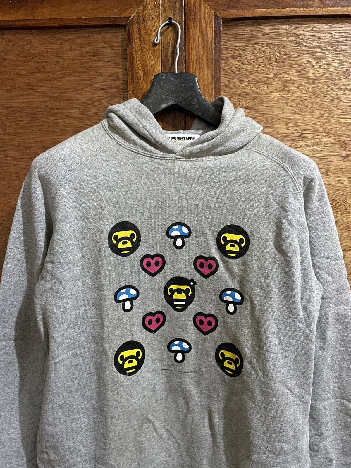 Bape × Vintage OG Bape Baby Milo Mushroom Long Length Hoodie Size S / US 4 / IT 40 - 3 Thumbnail