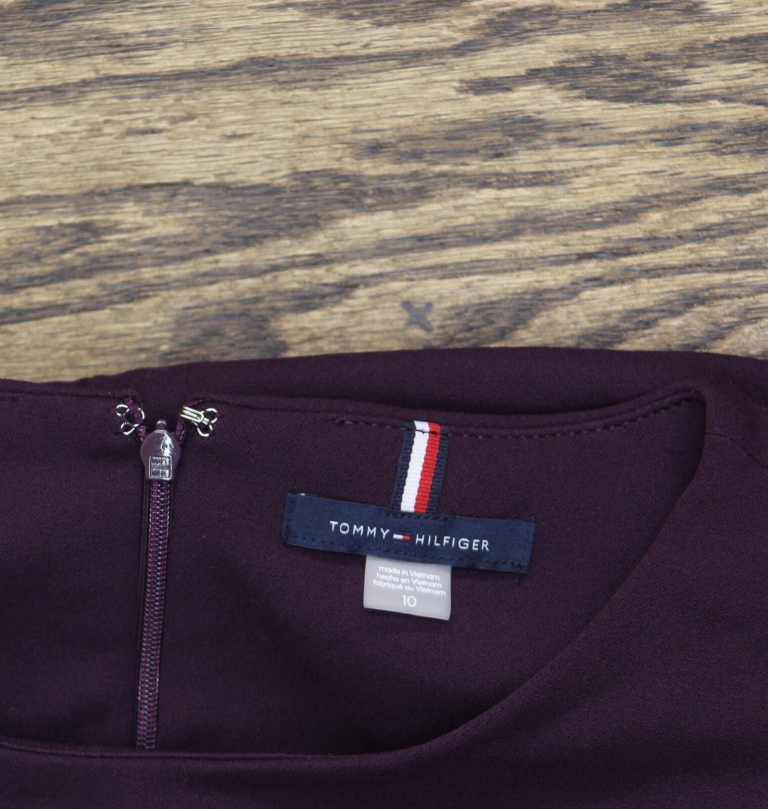 Tommy Hilfiger Tommy Hilfiger 3/4 Hem Dress A3ic15md Aubergine Purple 10 Size L / US 10 / IT 46 - 3 Thumbnail