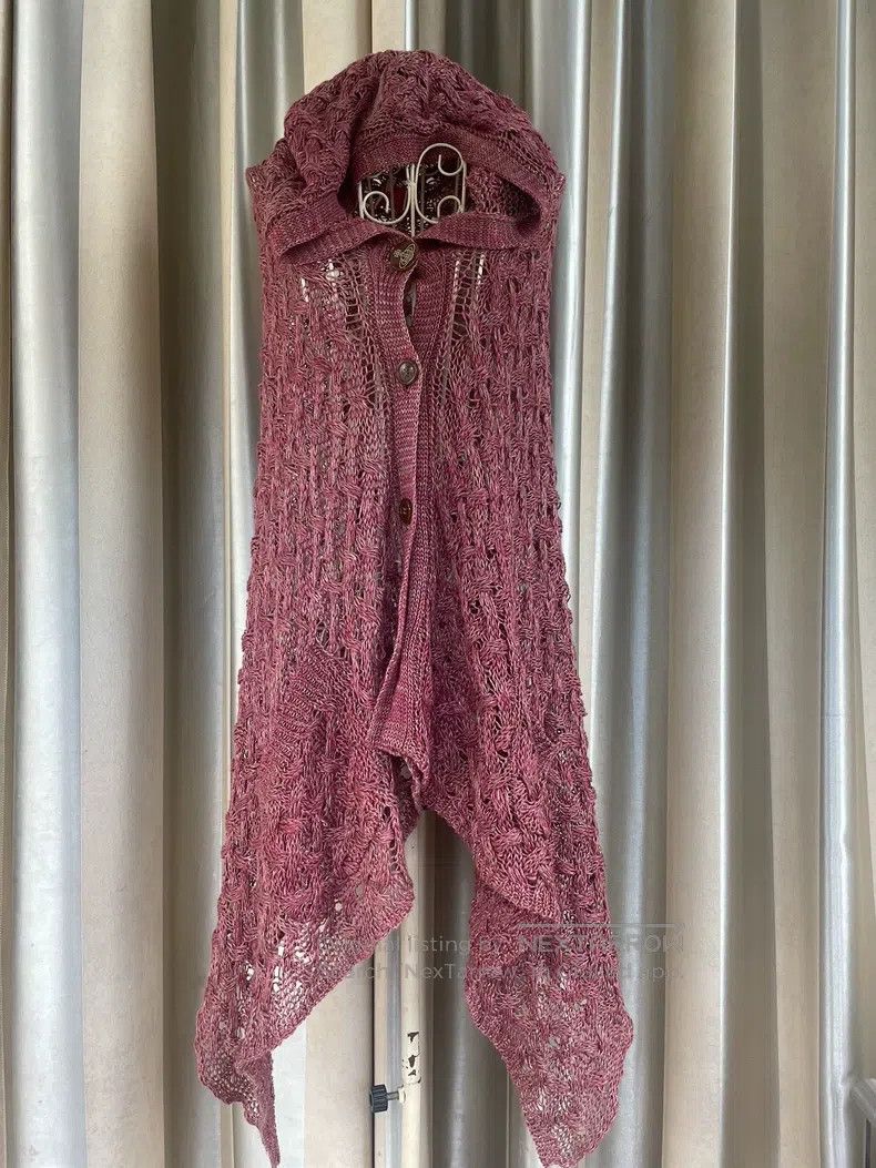 Vivienne Westwood Vivienne Westwood Knitted gray-pink hooded shawl Size M / US 6-8 / IT 42-44 - 7 Thumbnail