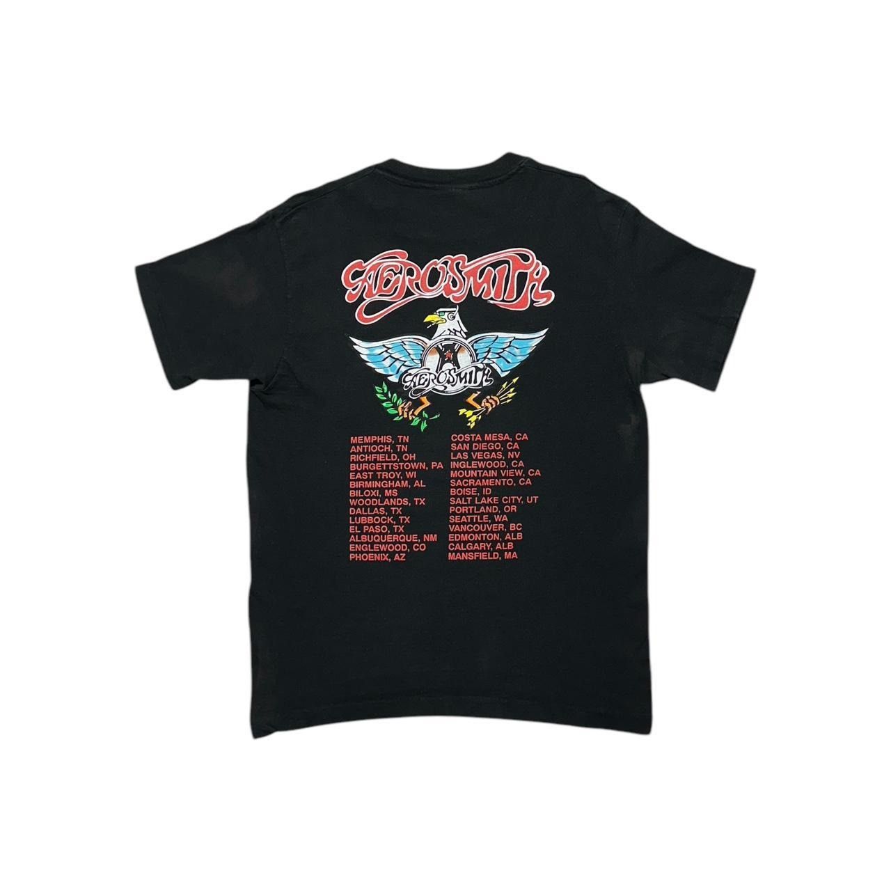 Band Tees × Giant × Vintage Vintage Aerosmith Aero Force One Band Shirt Size US L / EU 52-54 / 3 - 2 Thumbnail