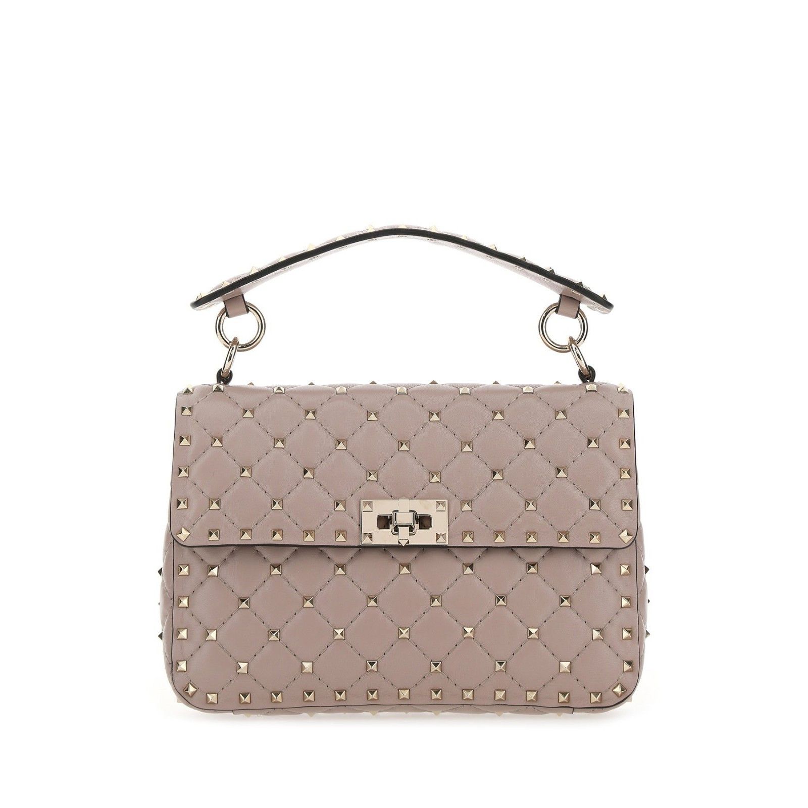 Valentino VALENTINO GARAVANI Rockstud Spike Medium Pink Nappa Leather Size ONE SIZE - 1 Thumbnail