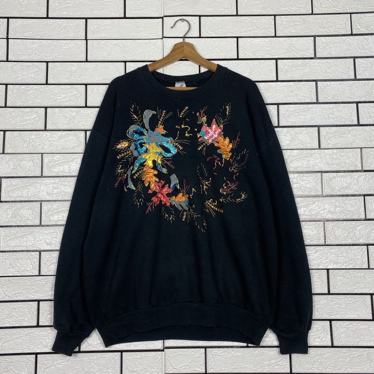 Vintage Vintage Sweatshirt Jerzees USA Art Design Size US XL / EU 56 / 4 - 2 Thumbnail