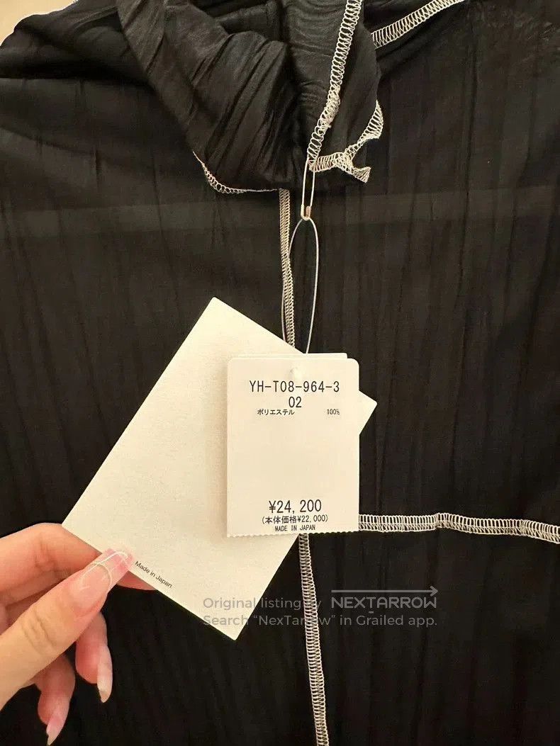 Yohji Yamamoto Yohji Yamamoto High Neck Short Sleeve Top Size US M / EU 48-50 / 2 - 2 Thumbnail