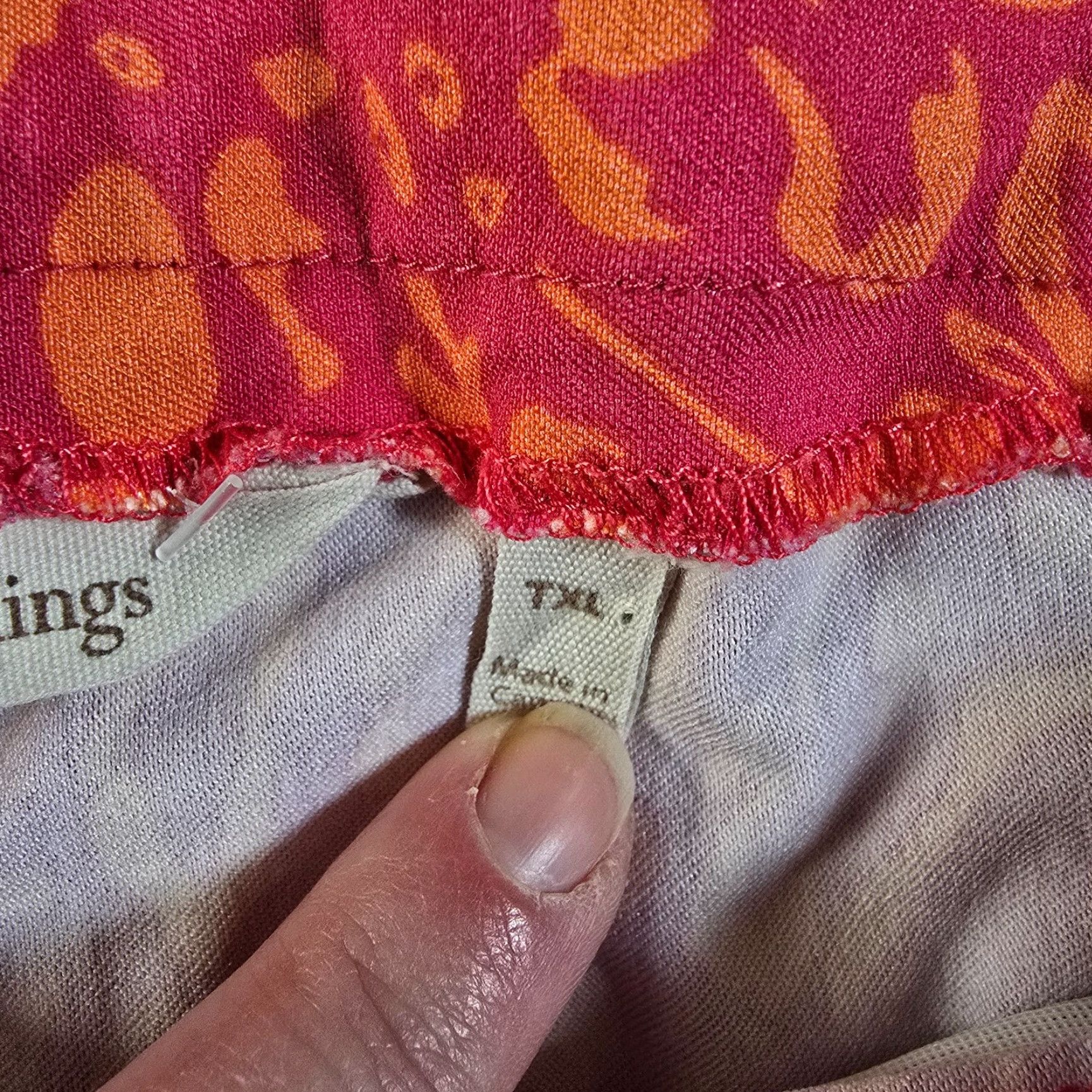 Soft Surroundings Soft Surroundings Pants Womens XL Tall Pink Orange Leopard Stretch Ponte Dress Pants Skinny Front Flat Front Size 40" / US 18 - 4 Thumbnail