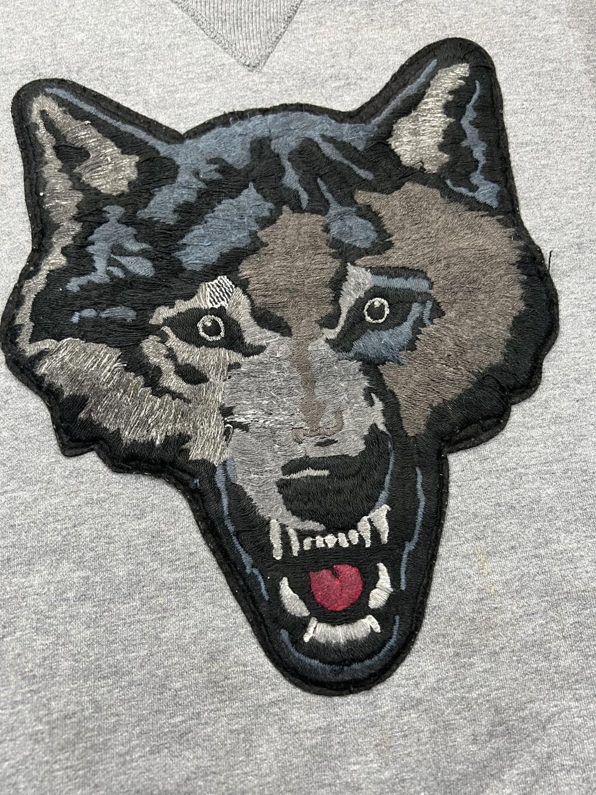Diesel Diesel Men's Grey Sweatshirt with Wolf Patch Size US XL / EU 56 / 4 - 2 Thumbnail