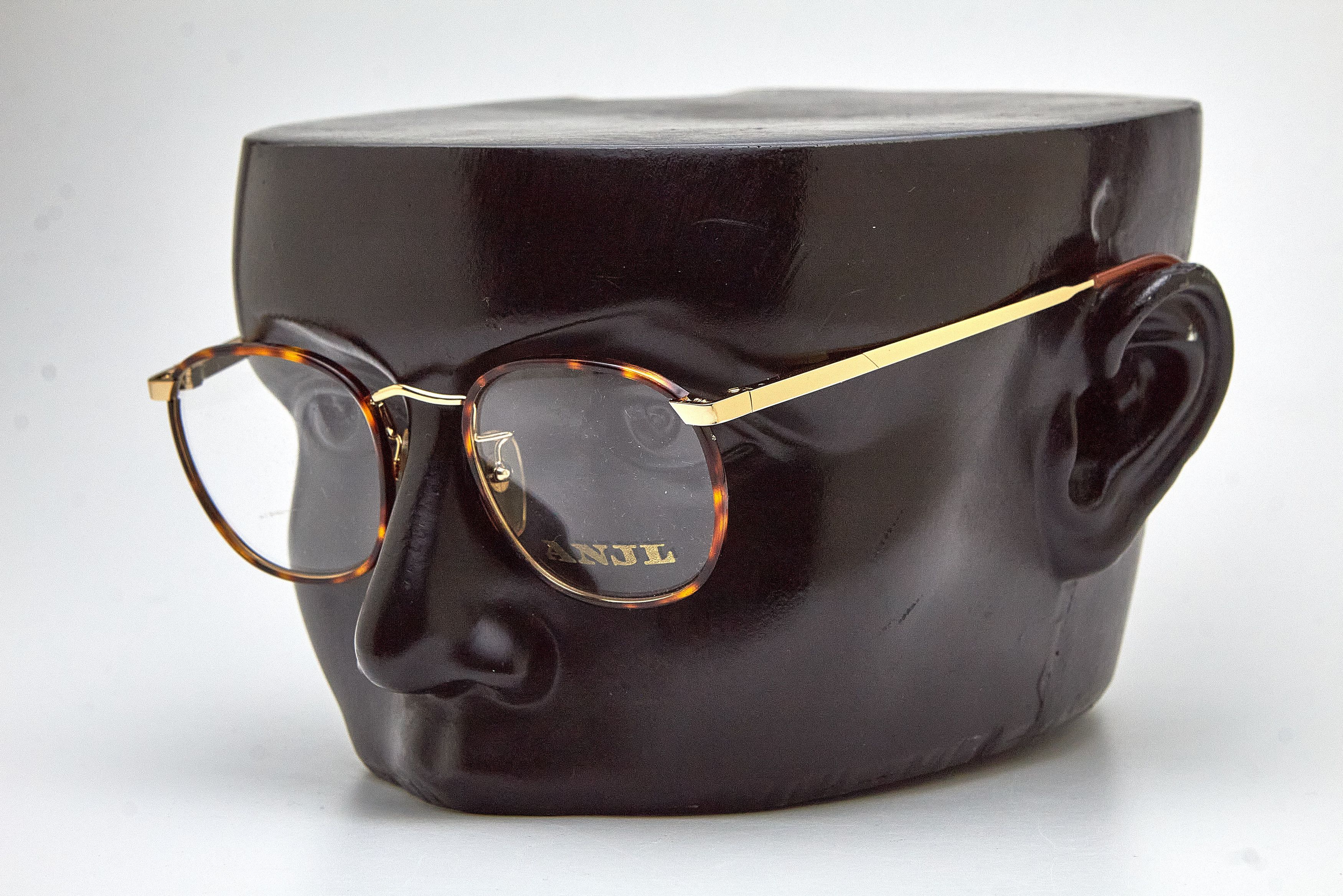 Vintage Old Money ANJL Gold&Tortoise Shell Round Quiet-Lux Specs Size ONE SIZE - 6 Thumbnail