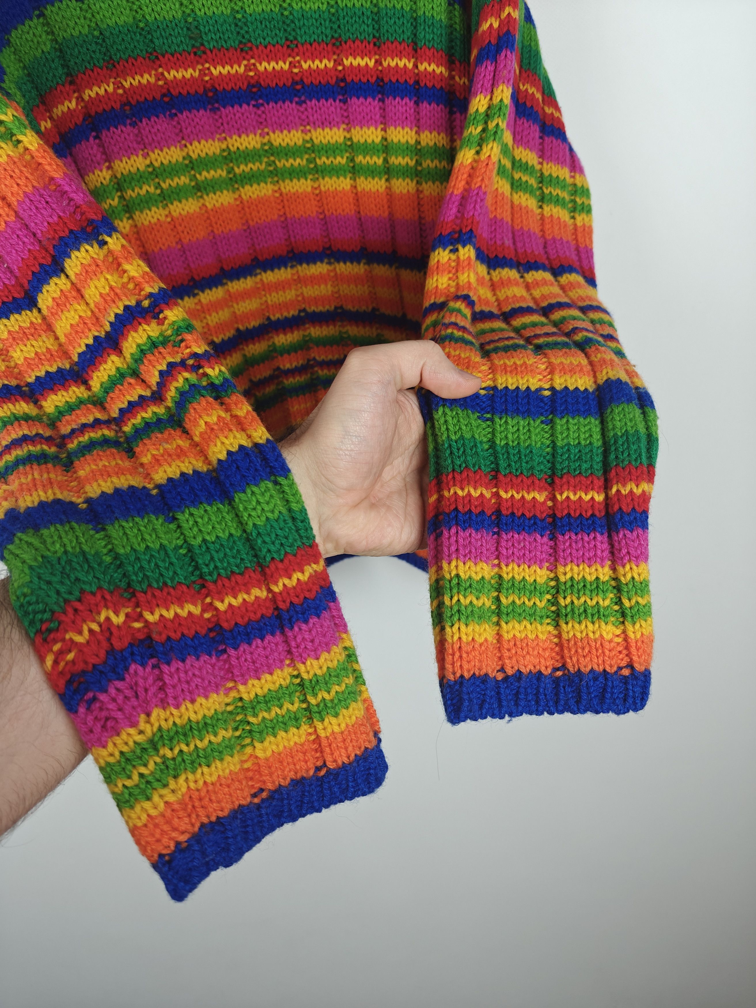 United Colors Of Benetton United Colors Of Benetton Knit Sweater Wool VTG Italy M Size US M / EU 48-50 / 2 - 6 Thumbnail