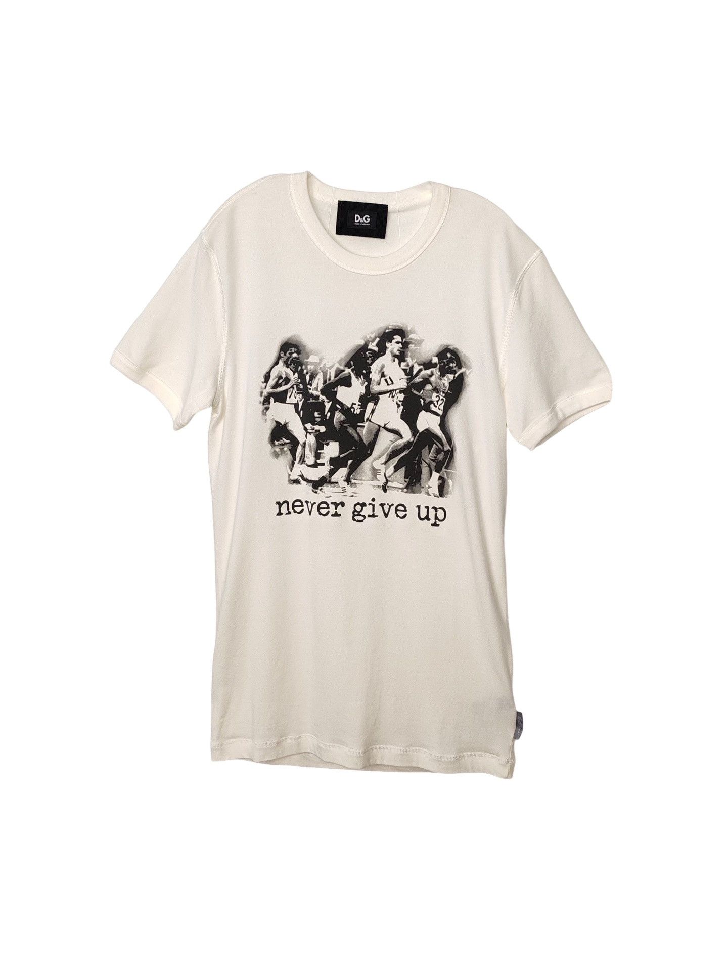 Dolce & Gabbana D&G Never Give Up Graphic T-Shirt Size M Size US M / EU 48-50 / 2 - 1 Thumbnail