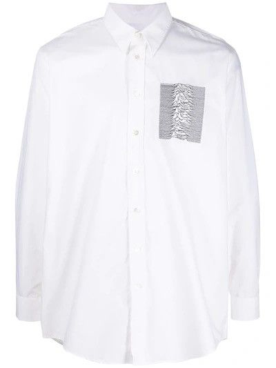 image of Raf Simons Archive Redux- Oversized Button Up Aw’03 in White, Men's (Size Medium)