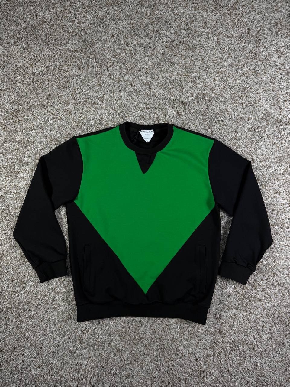 Bottega Veneta Bottega Veneta Green Black Sweater Size S / US 4 / IT 40 - 1 Thumbnail