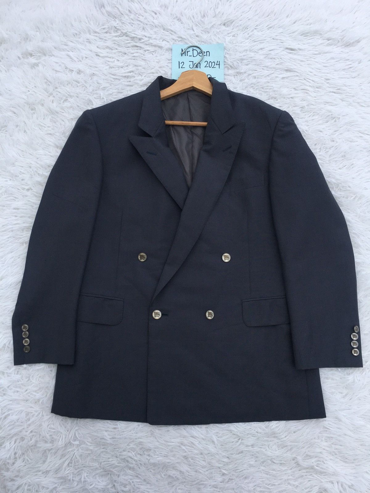 Burberry Rare Vintage Burberry Plain Blazer Size 36R - 2 Thumbnail