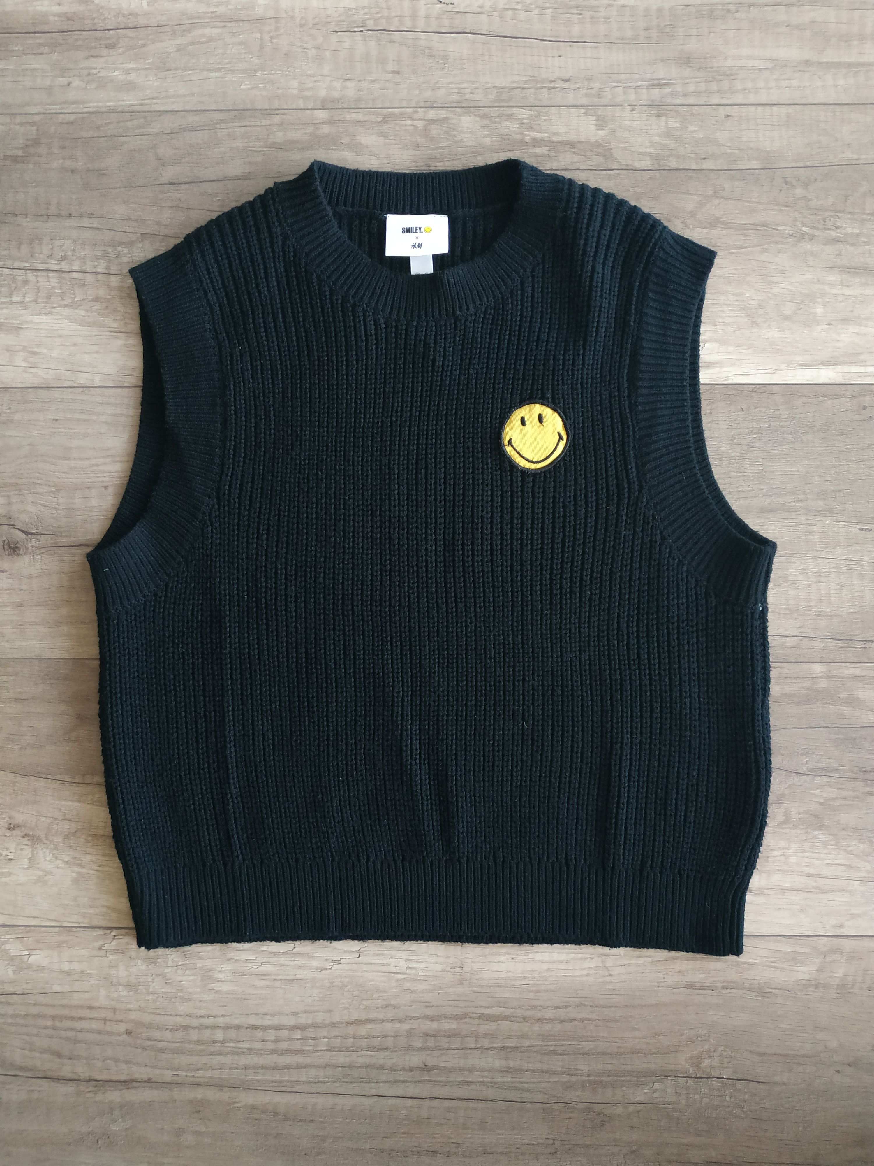 Designer × H&M H&M x Smiley Women's Knit Vest/ Sweat/ Pullover, s. SMALL Size S / US 4 / IT 40 - 1 Thumbnail