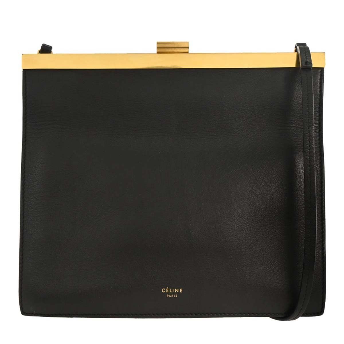 Celine Celine Clasp Crossbody Bag Leather Size ONE SIZE - 1 Thumbnail