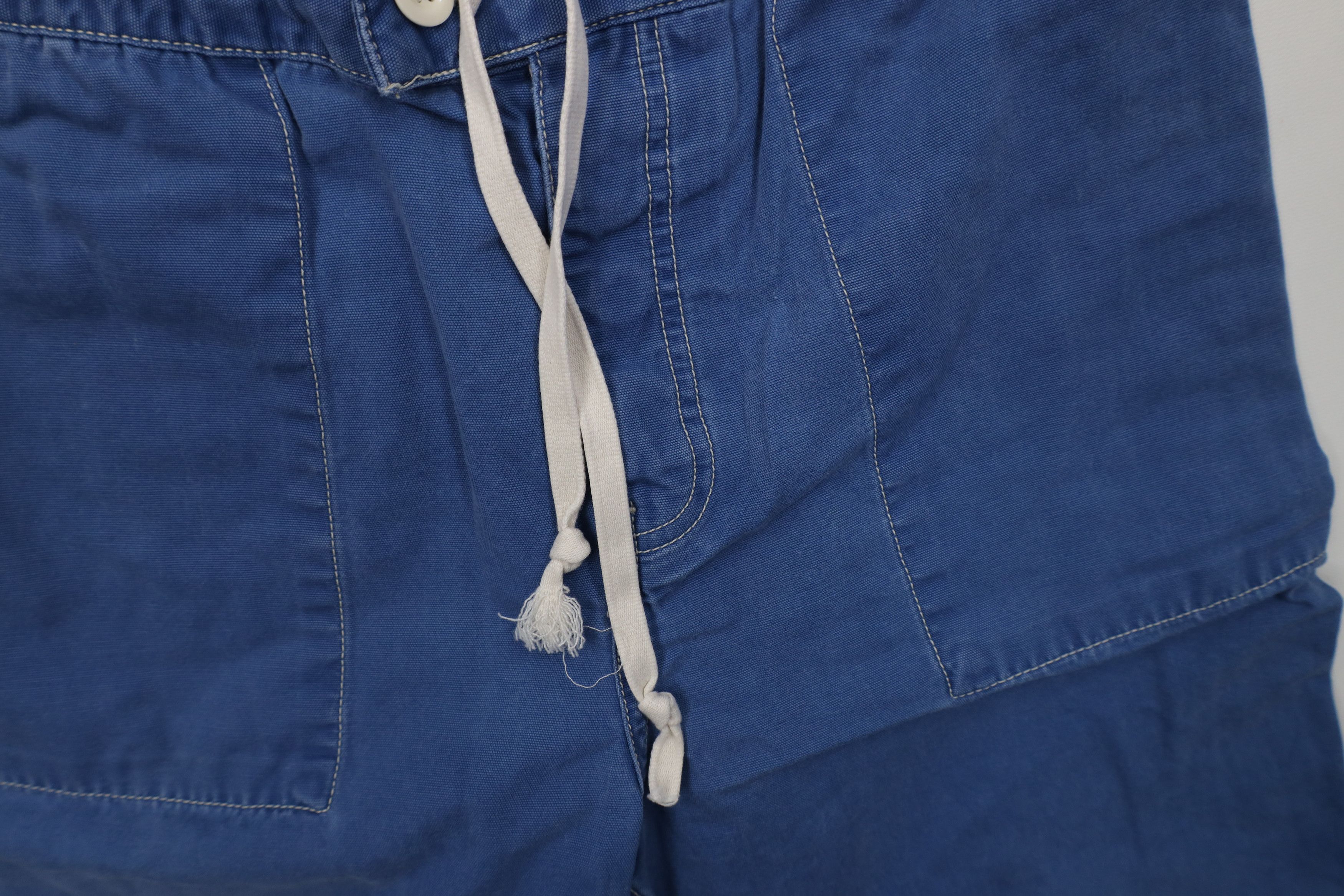 Polo Ralph Lauren Vintage 90s Ralph Lauren Spell Button Fly Canvas Shorts Blue Size US 30 / EU 46 - 8 Thumbnail
